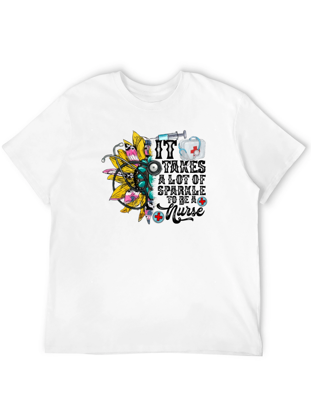 Nurse Sparkle Black T-Shirt