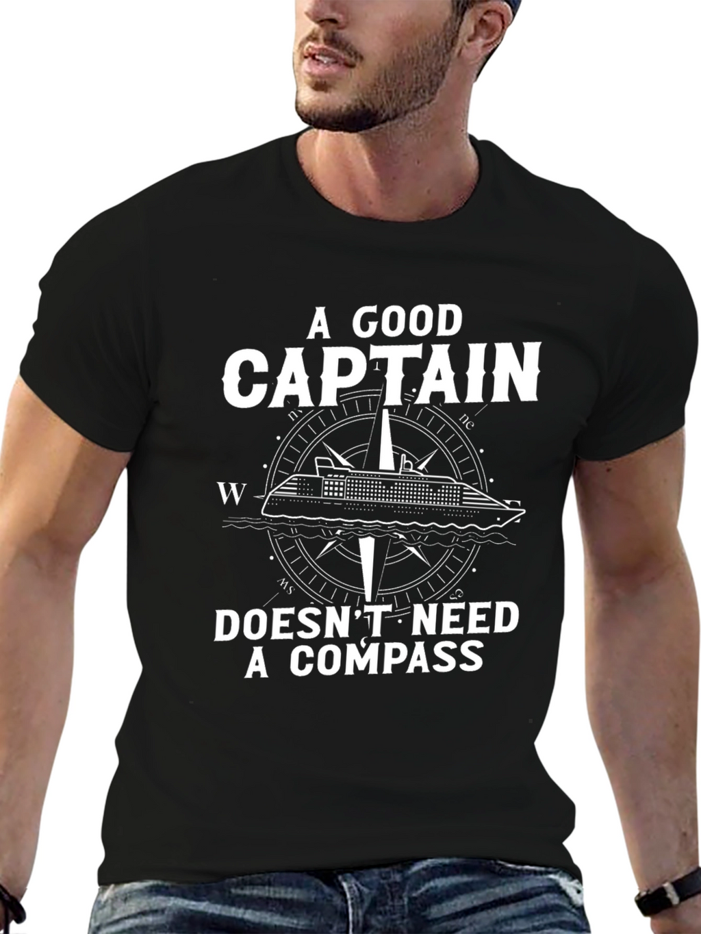 Captain Compass T-Shirt - Boating & Cruise Wear