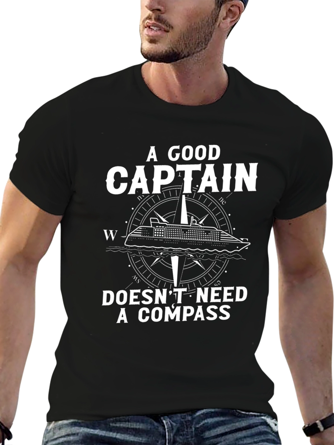 Captain Compass T-Shirt - Boating & Cruise Wear