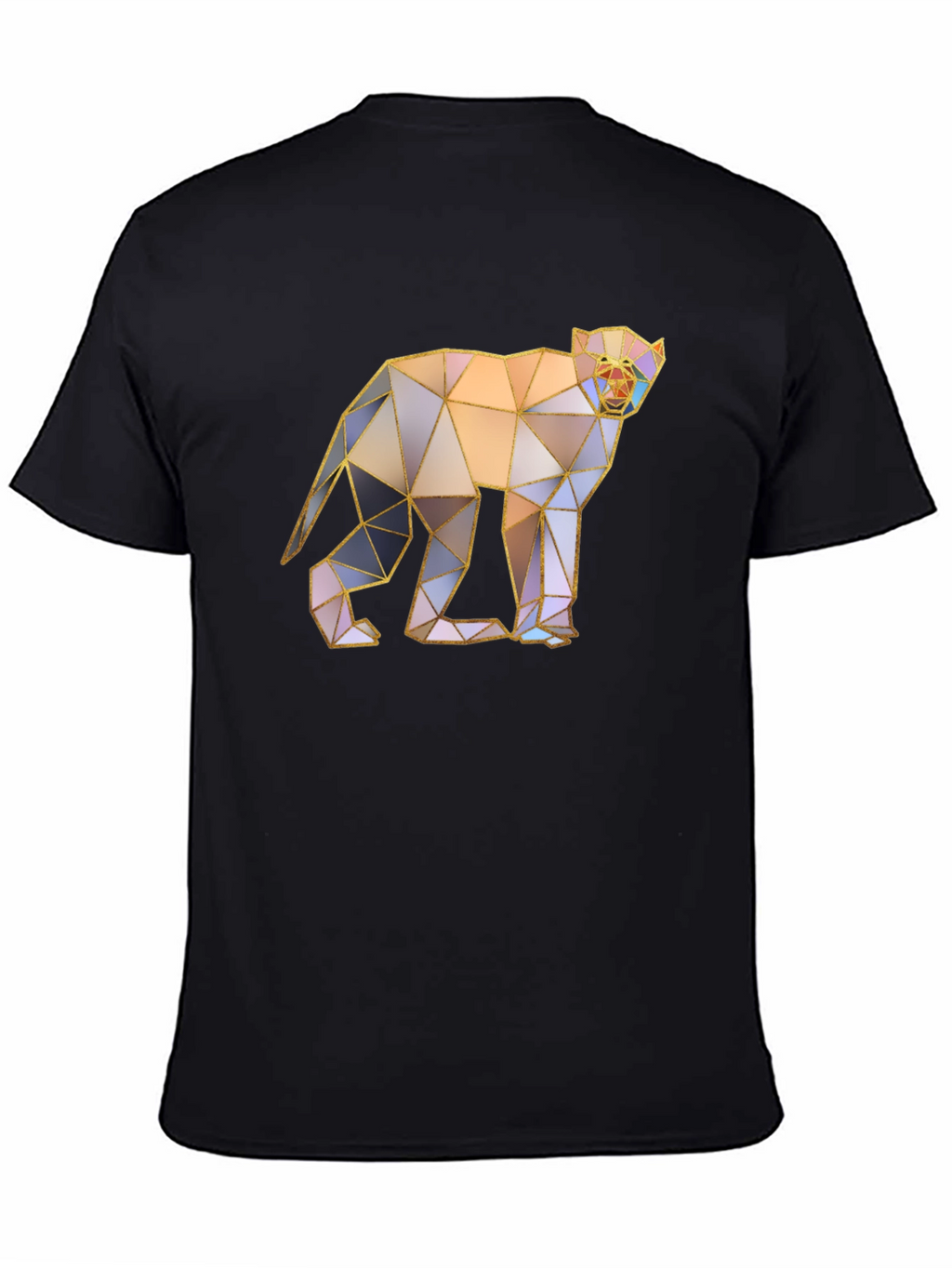 Geometric Monkey Graphic Tee - Modern Art T-Shirt