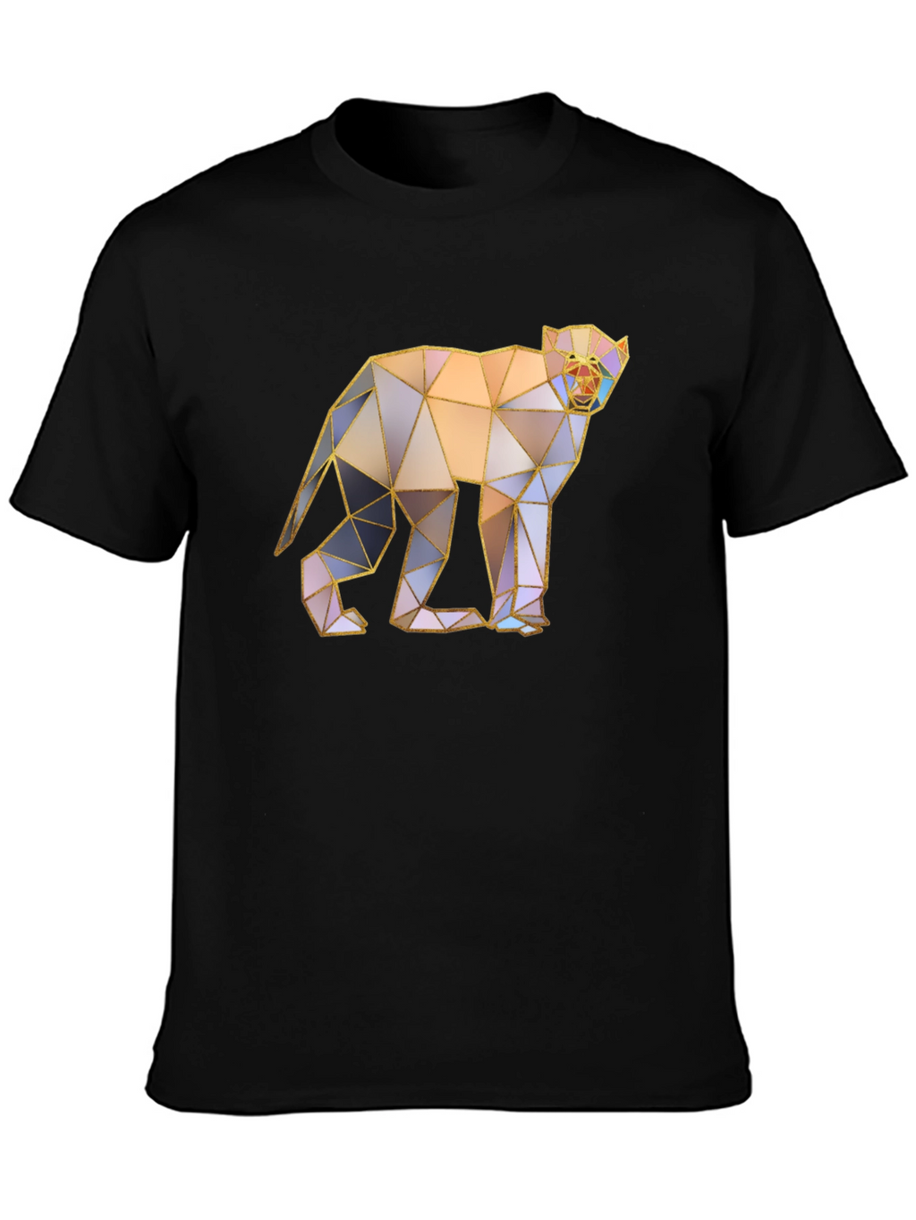 Geometric Monkey Graphic Tee - Modern Art T-Shirt