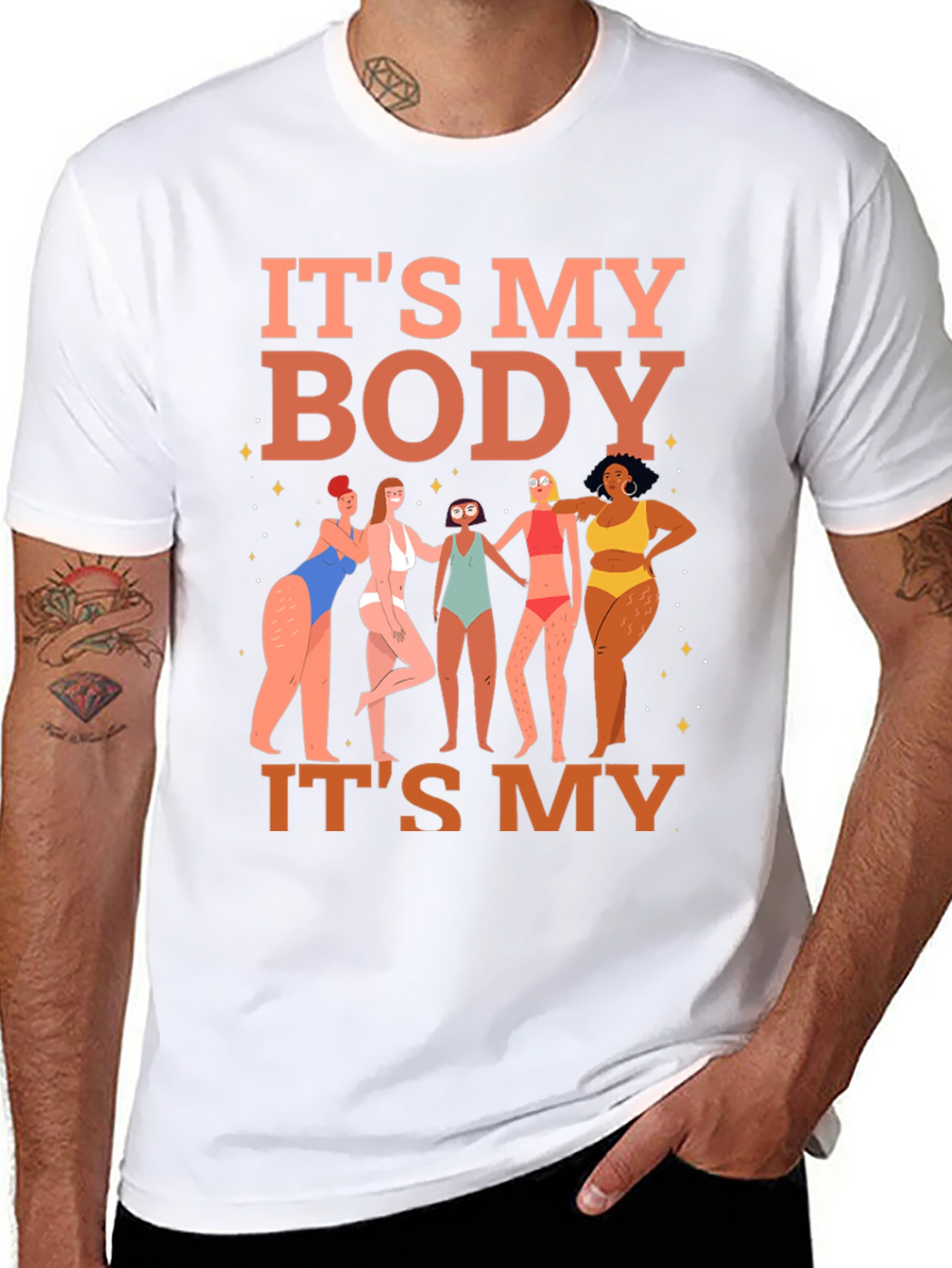 Its My Body T-Shirt - Womens Rights Graphic Tee
