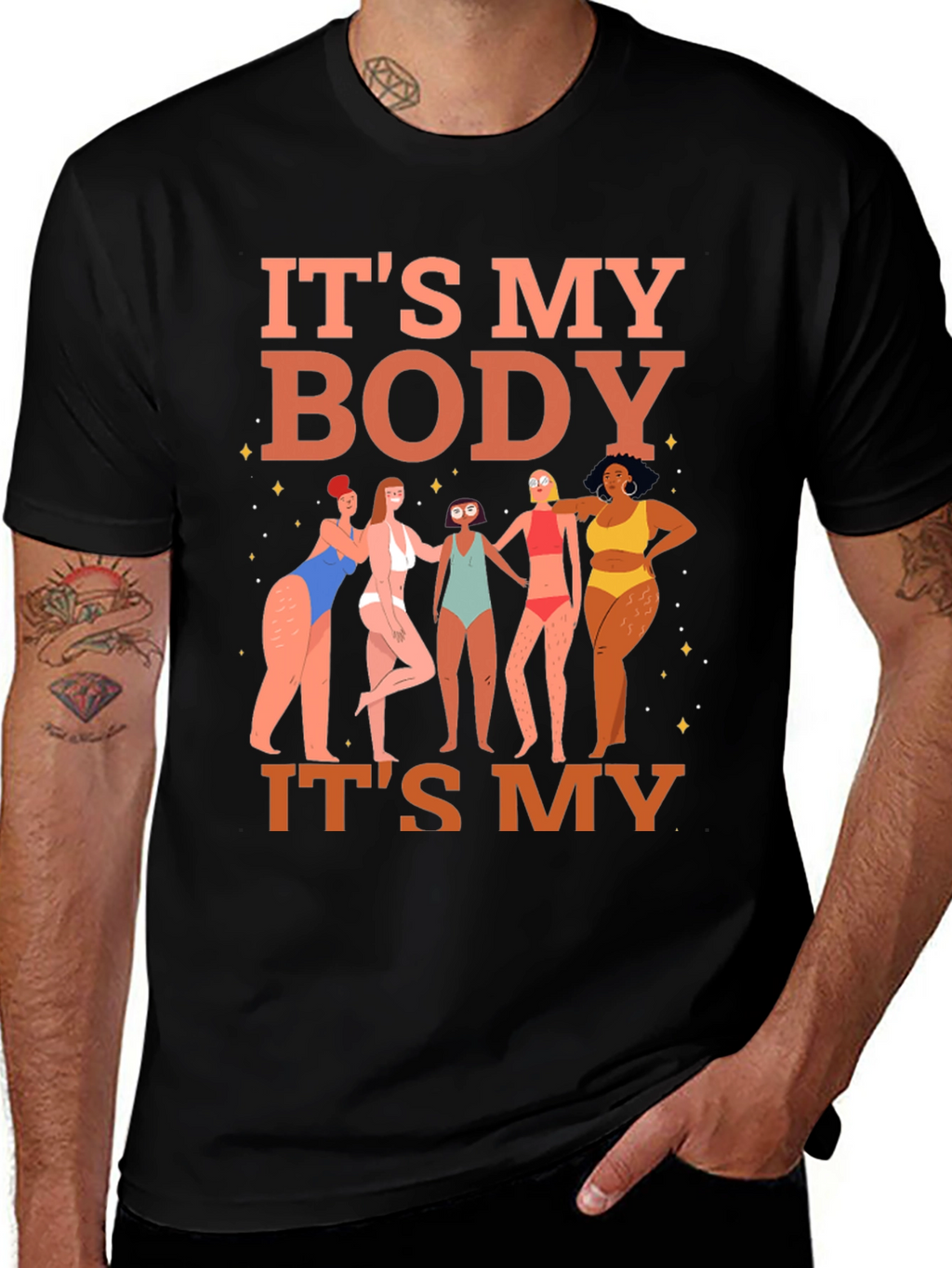 Its My Body T-Shirt - Womens Rights Graphic Tee