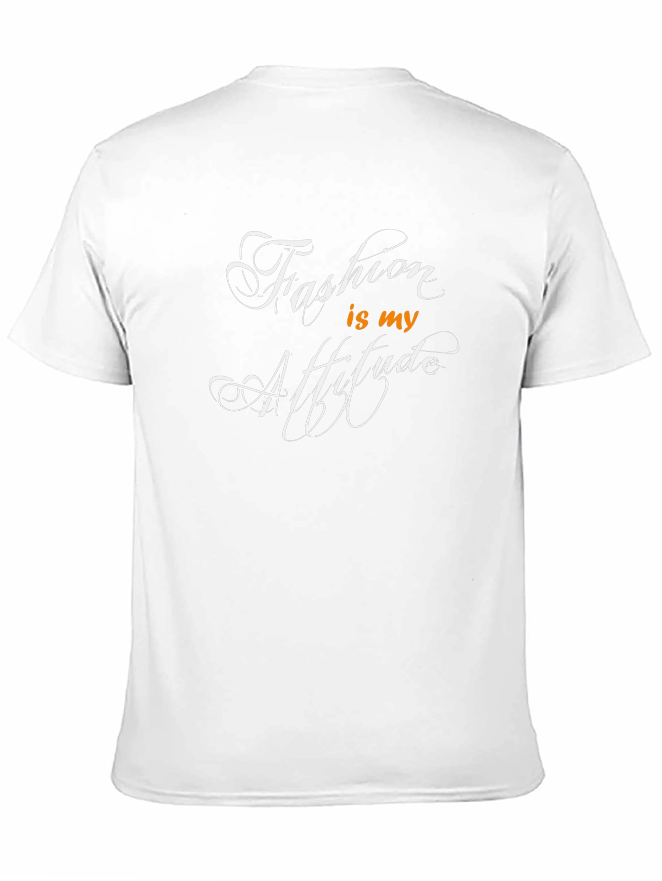 Fashion is my Attitude Black T-Shirt