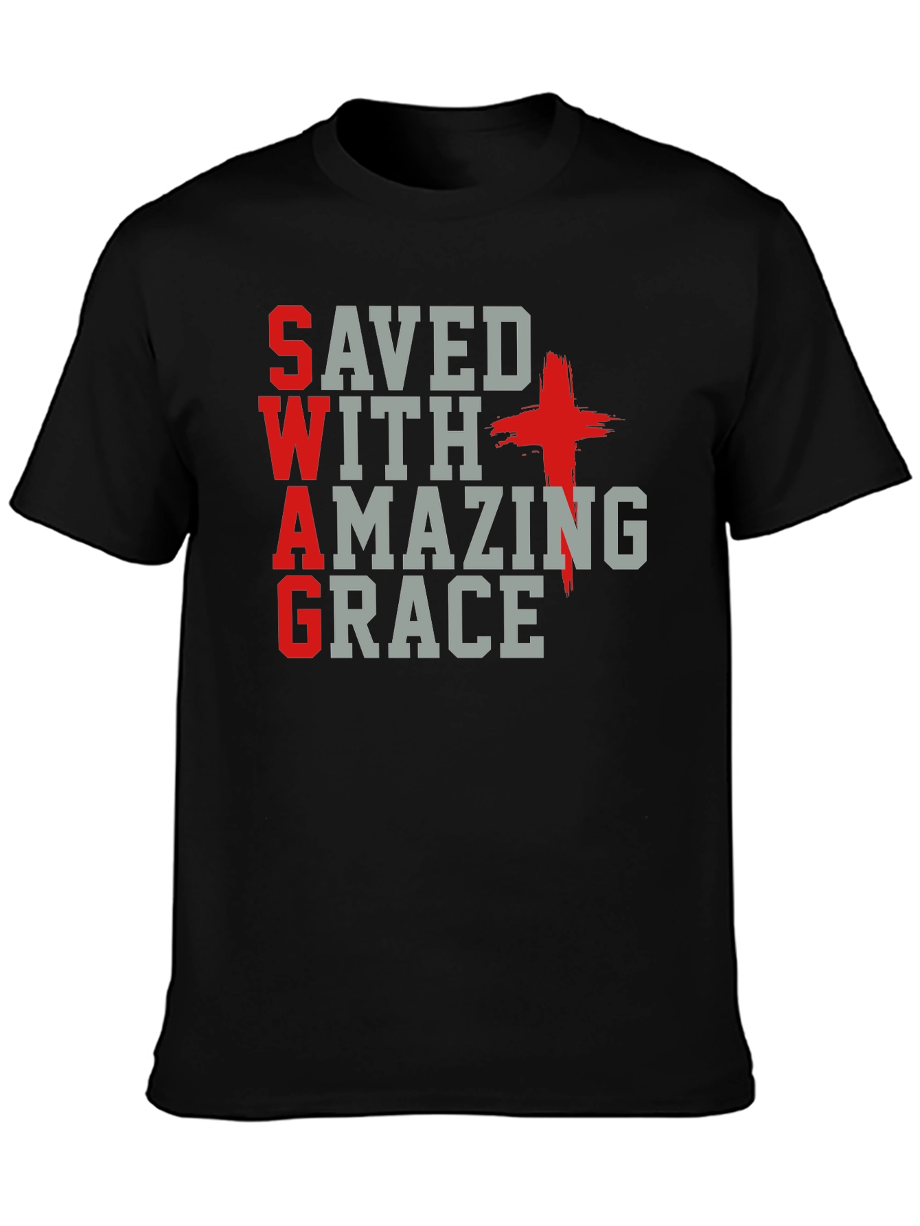 Saved With Amazing Grace Christian T-Shirt