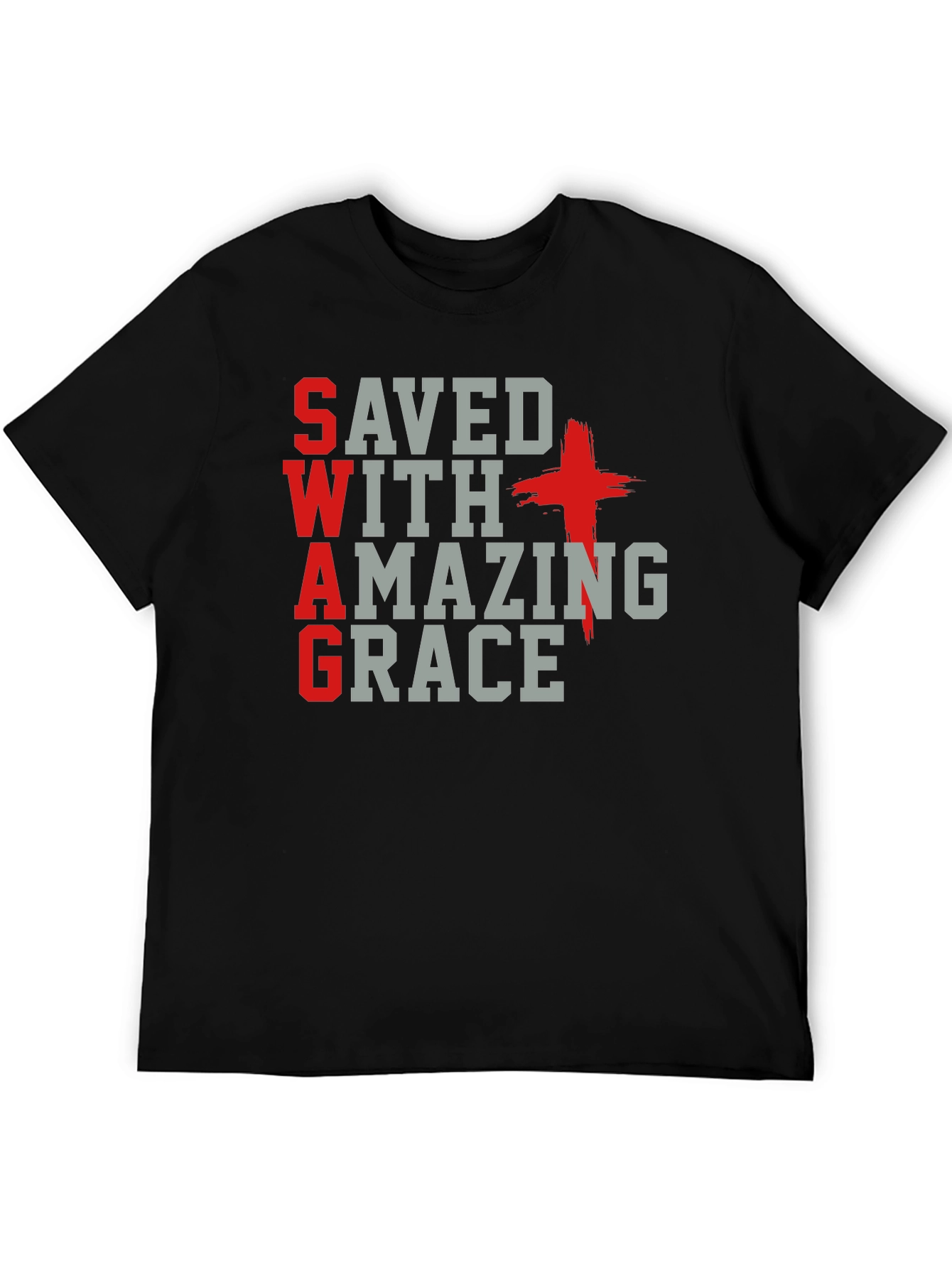 Saved With Amazing Grace Christian T-Shirt