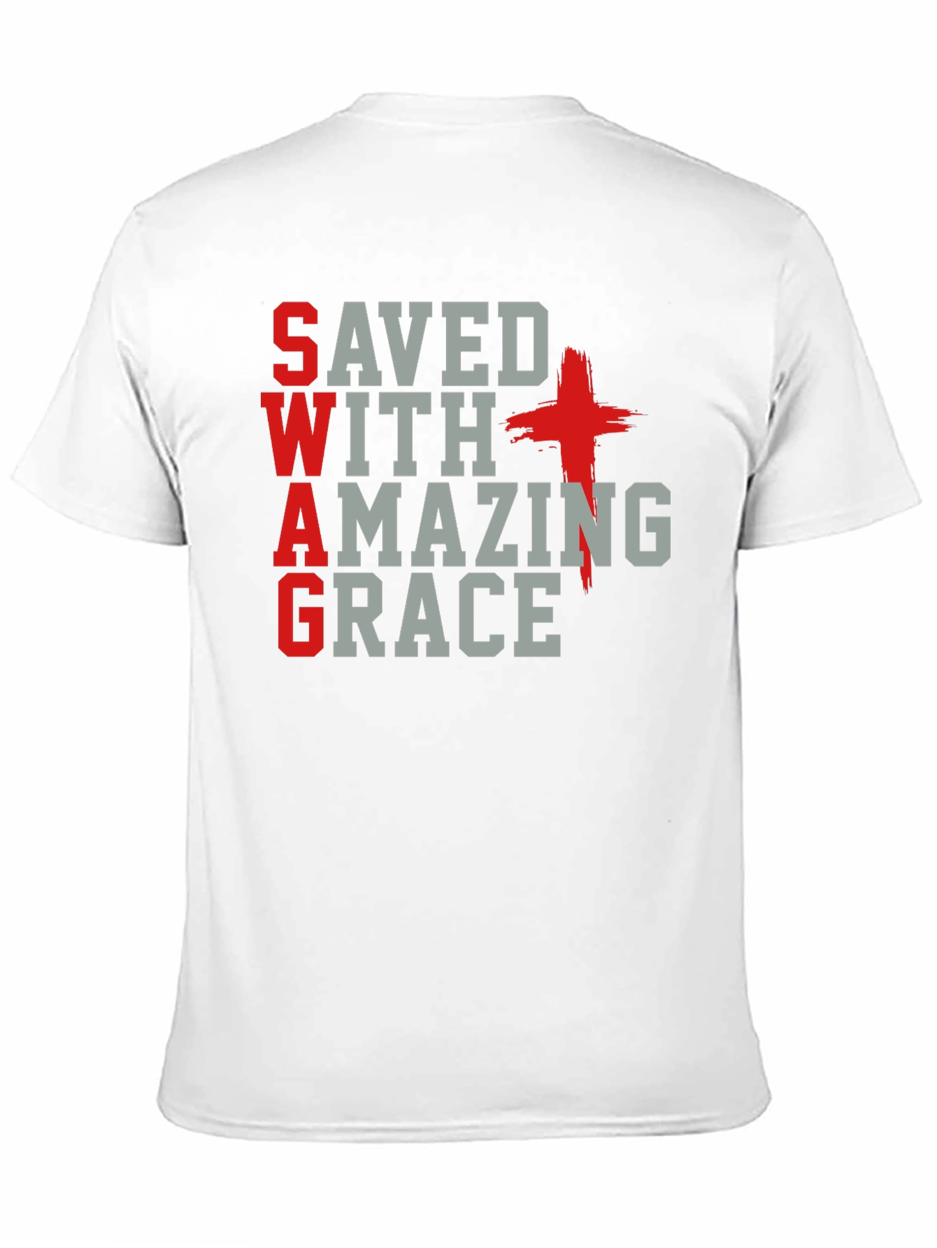 Saved With Amazing Grace Christian T-Shirt