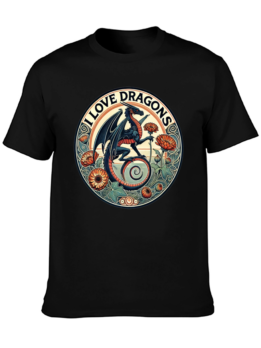 I Love Dragons Graphic Tee