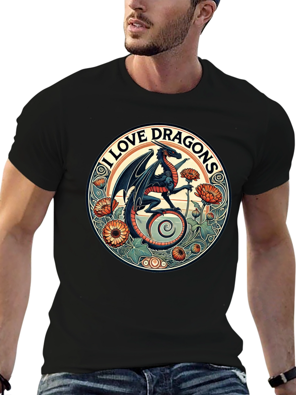 I Love Dragons Graphic Tee