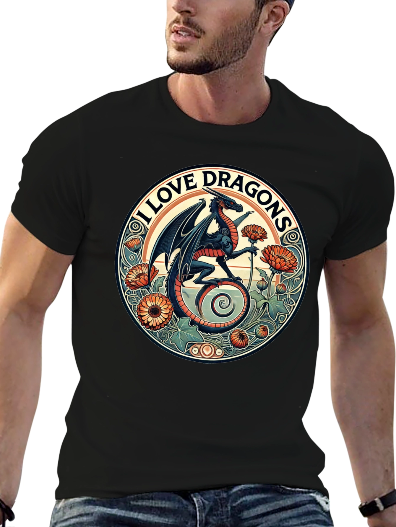 I Love Dragons Graphic Tee