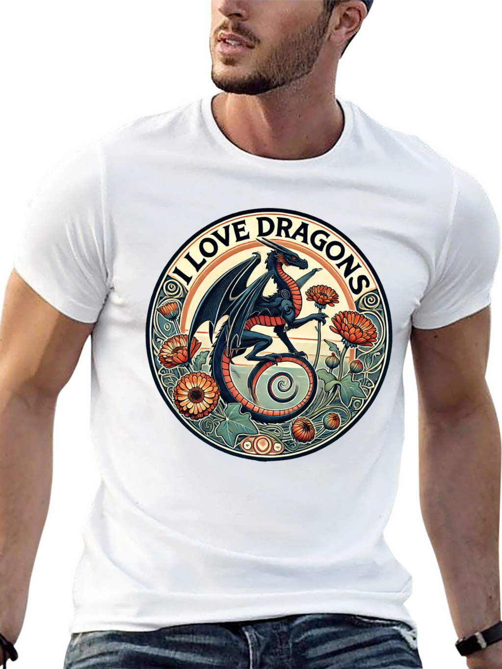 I Love Dragons Graphic Tee