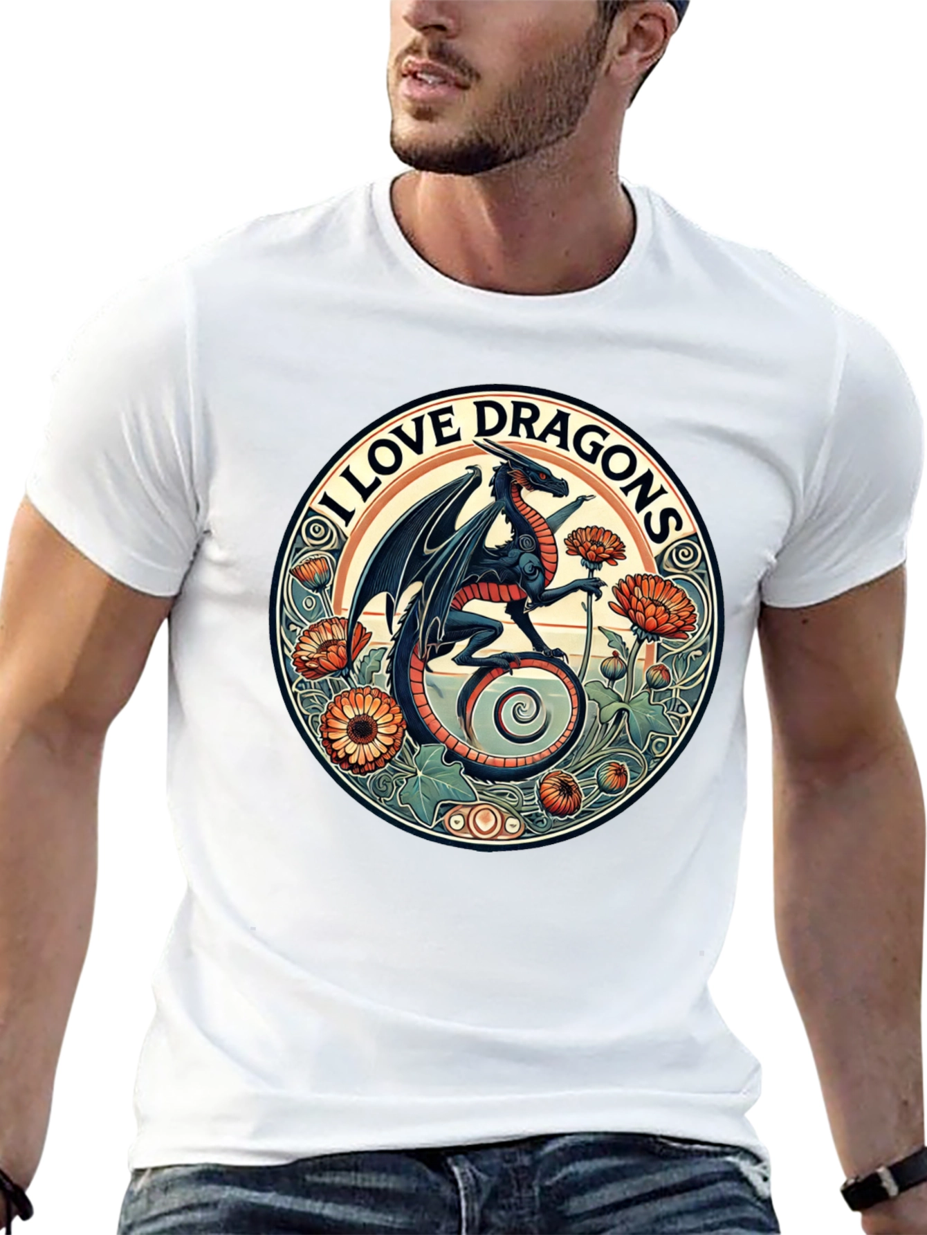 I Love Dragons Graphic Tee