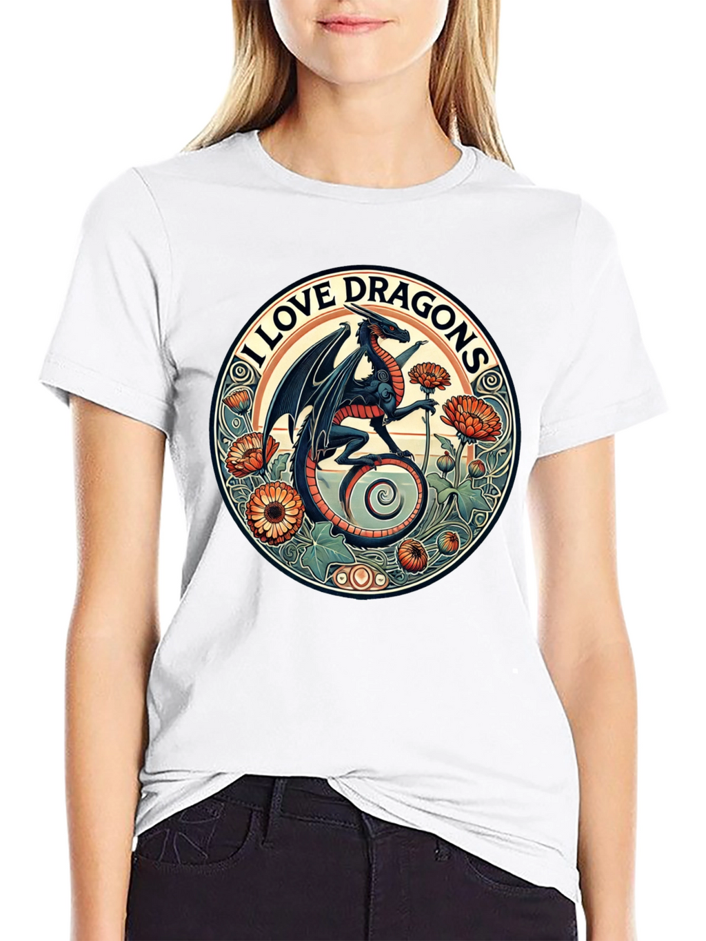 I Love Dragons Graphic Tee