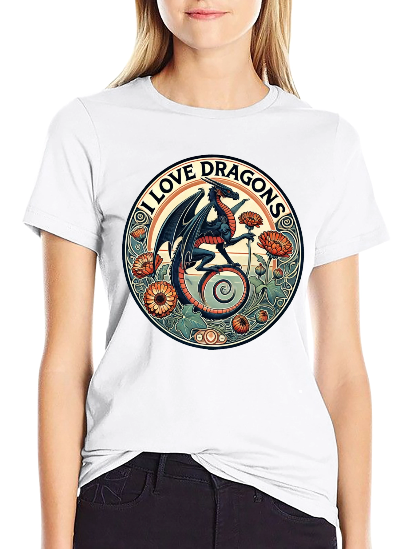 I Love Dragons Graphic Tee