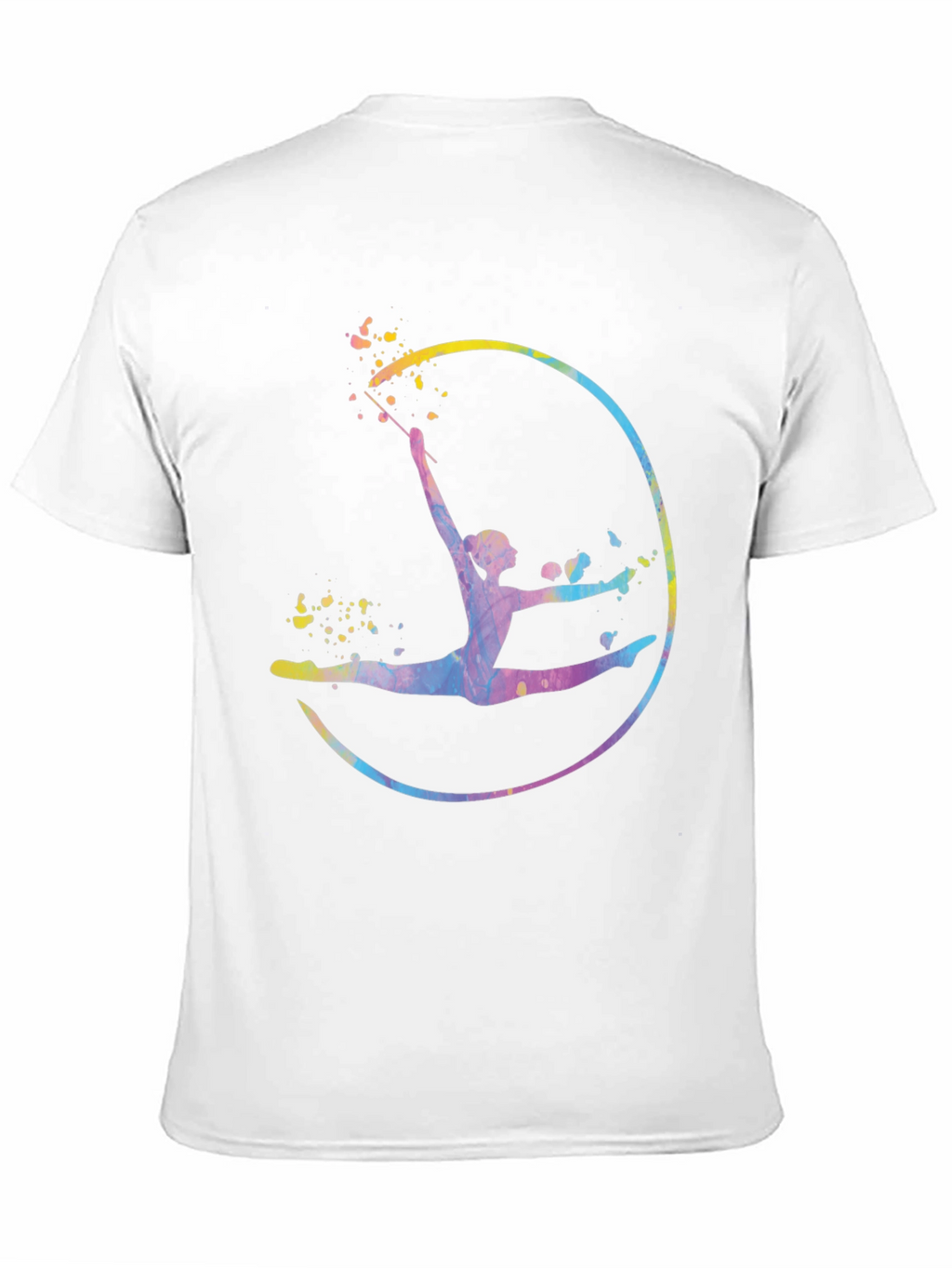 Watercolor Gymnastics Graphic T-Shirt