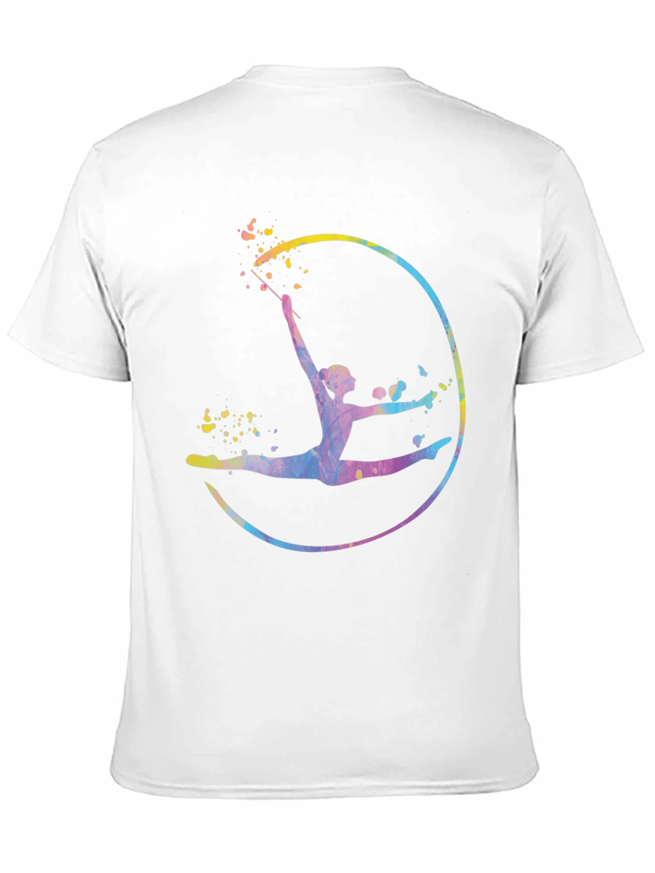 Watercolor Gymnastics Graphic T-Shirt