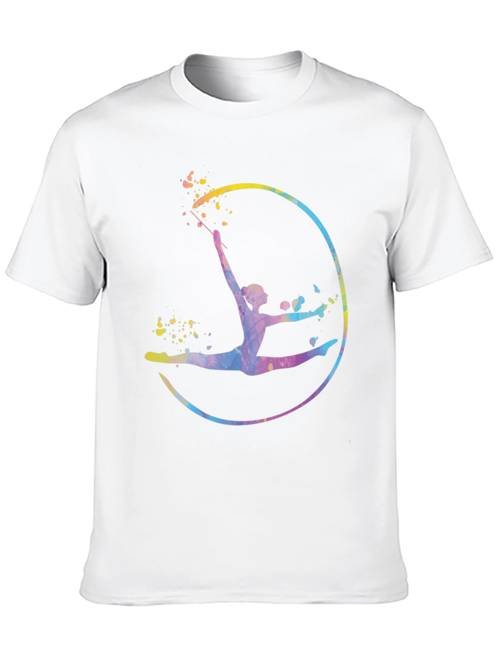 Watercolor Gymnastics Graphic T-Shirt