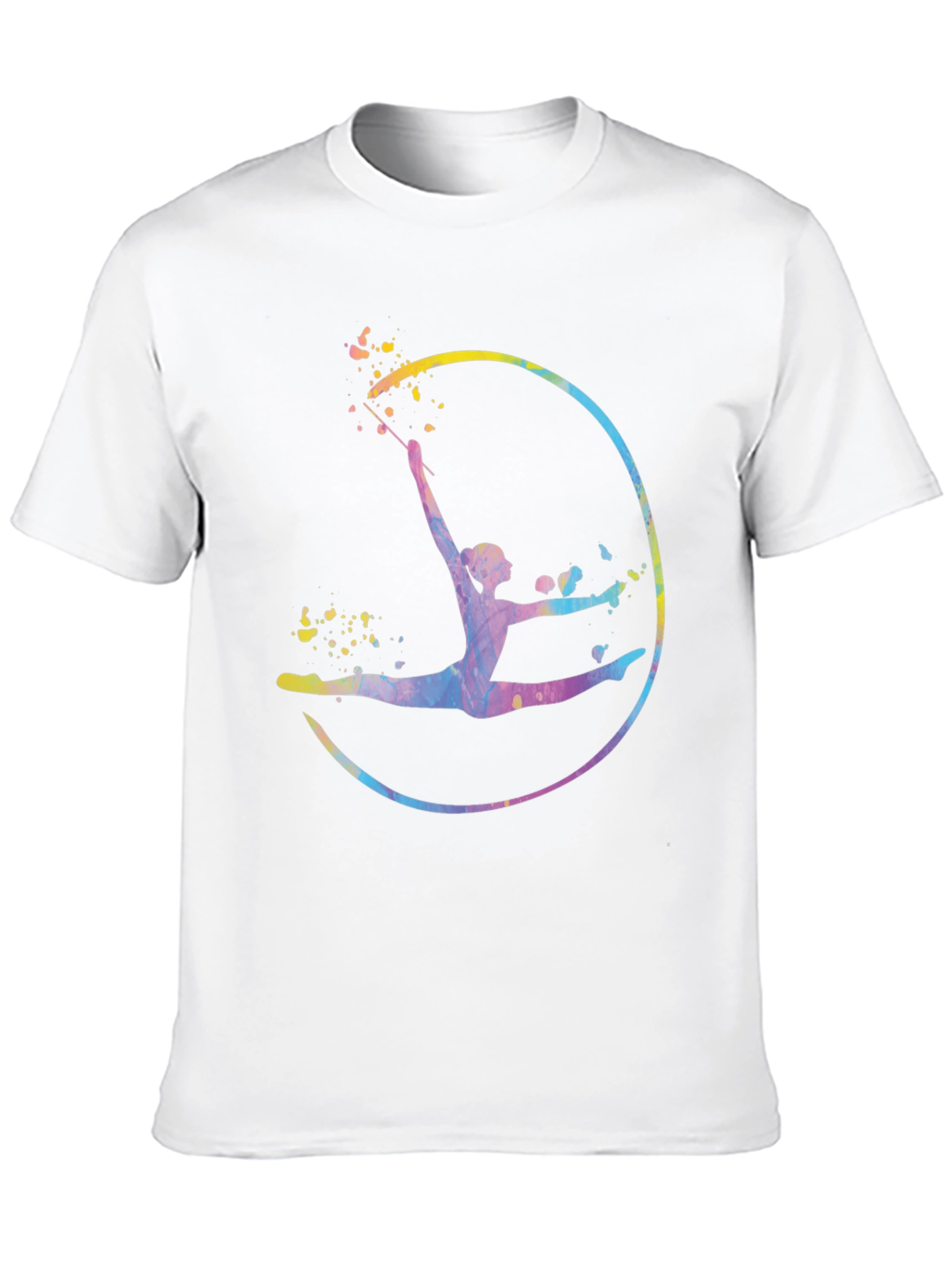 Watercolor Gymnastics Graphic T-Shirt