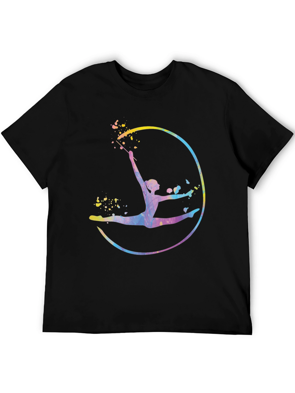 Watercolor Gymnastics Graphic T-Shirt