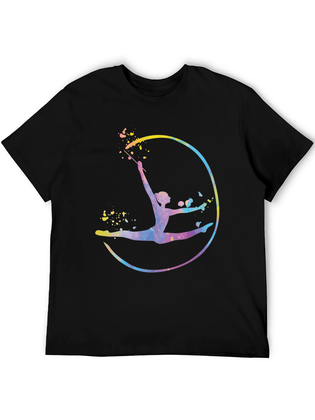 Watercolor Gymnastics Graphic T-Shirt