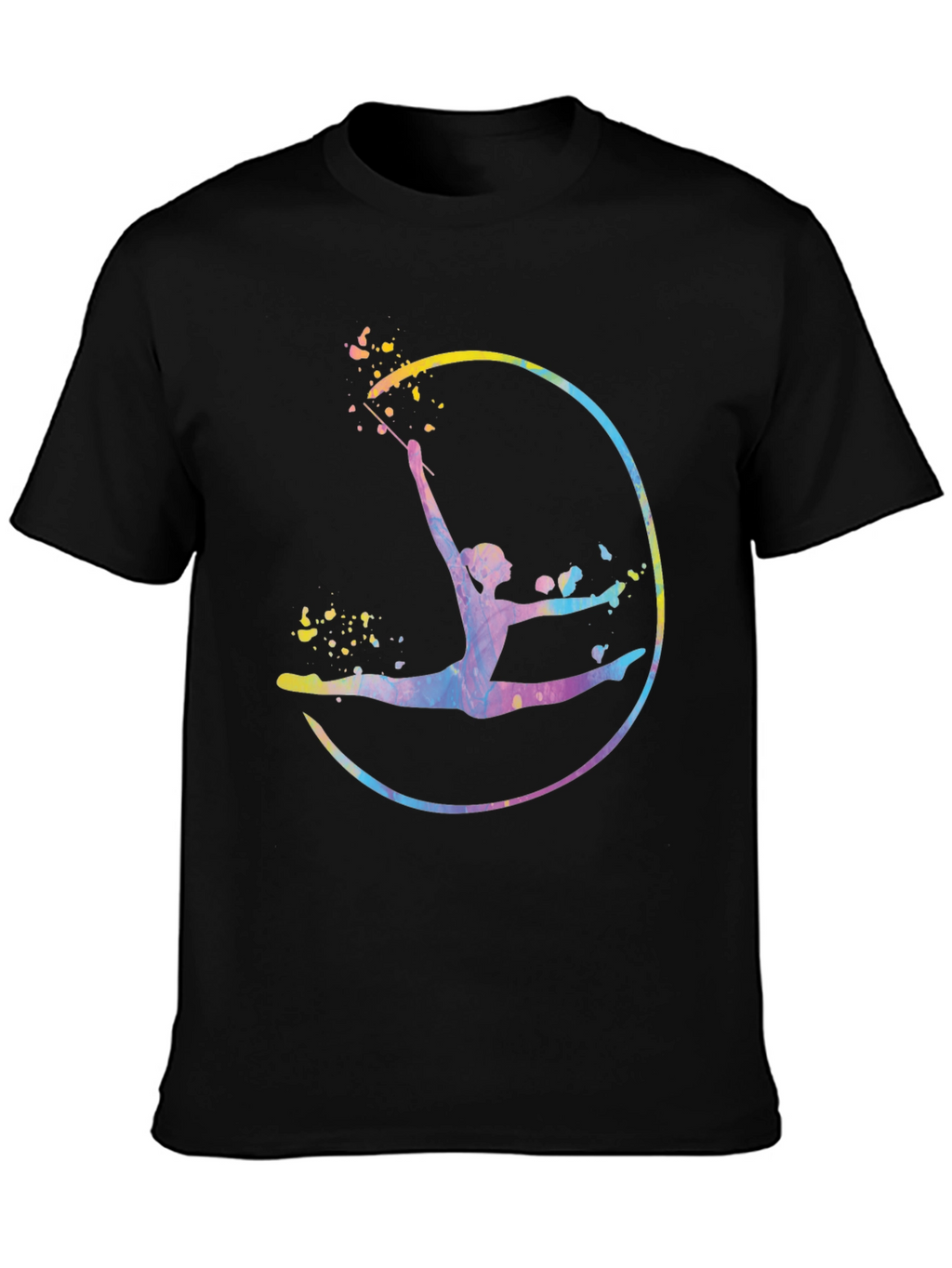 Watercolor Gymnastics Graphic T-Shirt