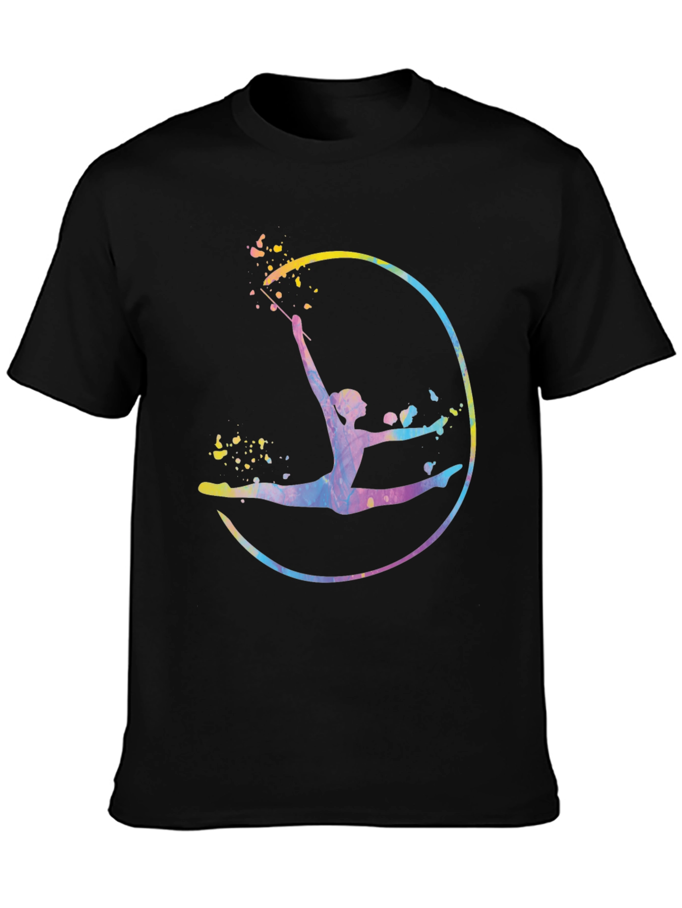 Watercolor Gymnastics Graphic T-Shirt