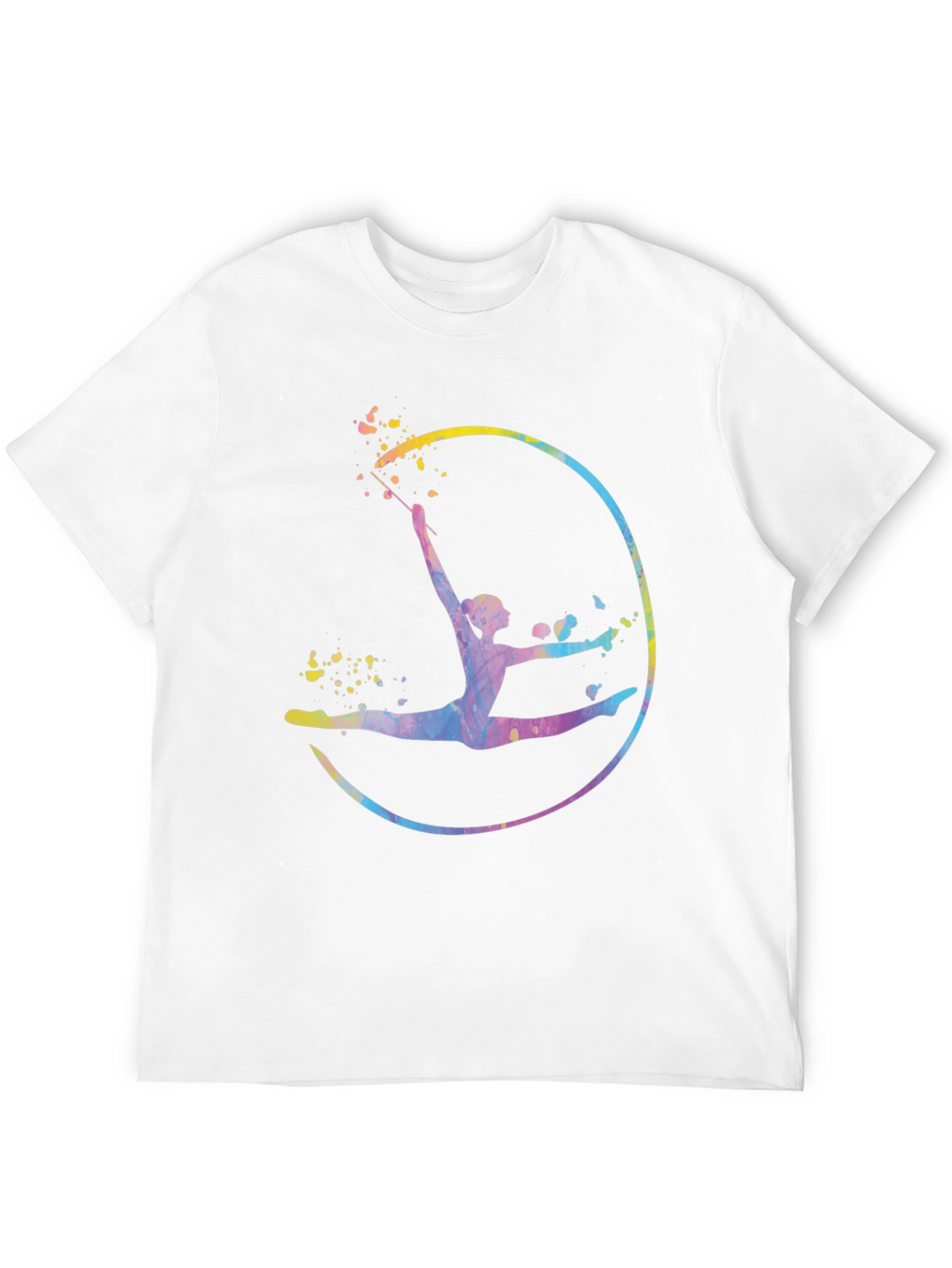 Watercolor Gymnastics Graphic T-Shirt