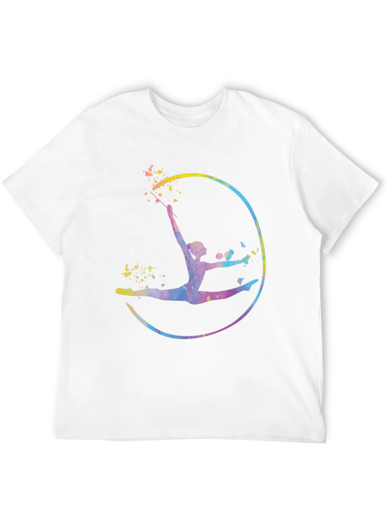 Watercolor Gymnastics Graphic T-Shirt