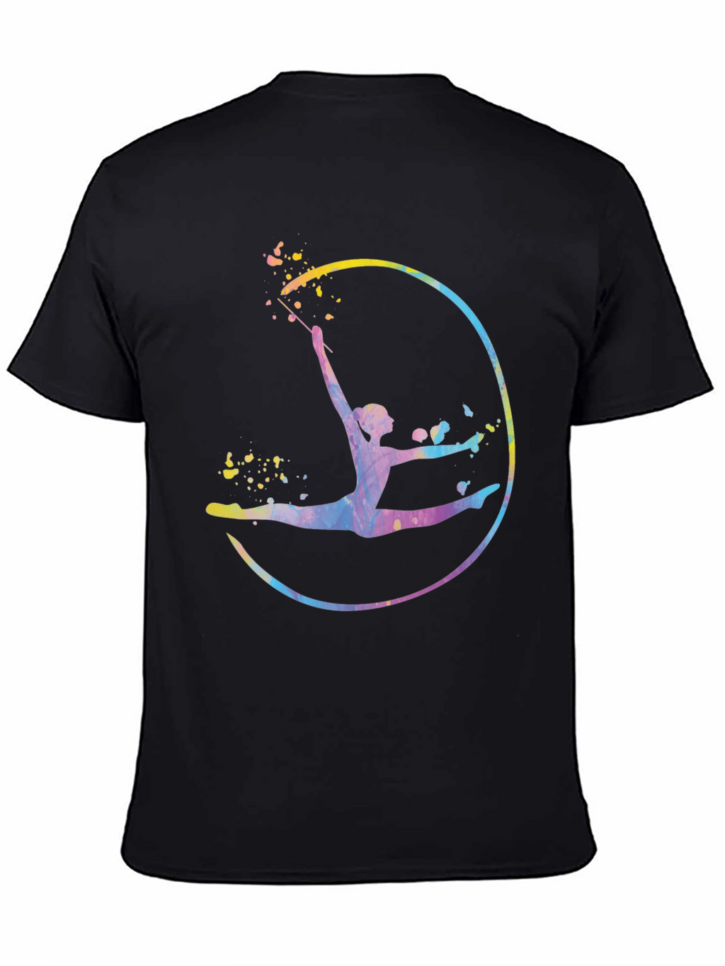 Watercolor Gymnastics Graphic T-Shirt