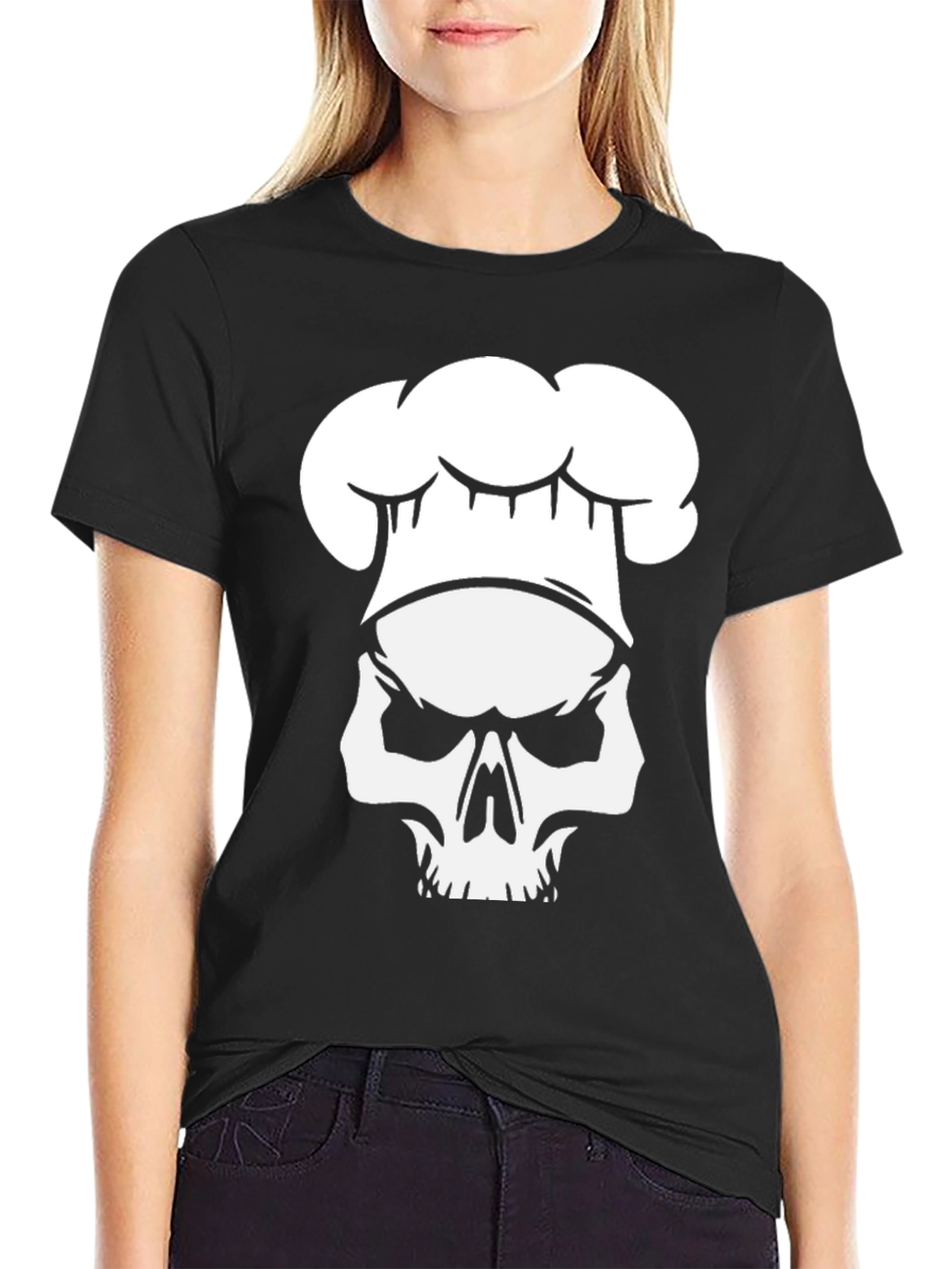 Skull Chef T-Shirt - Culinary Skeleton Graphic Tee