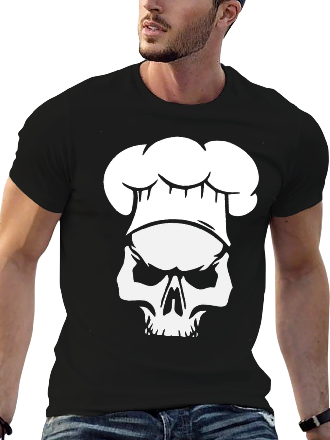 Skull Chef T-Shirt - Culinary Skeleton Graphic Tee