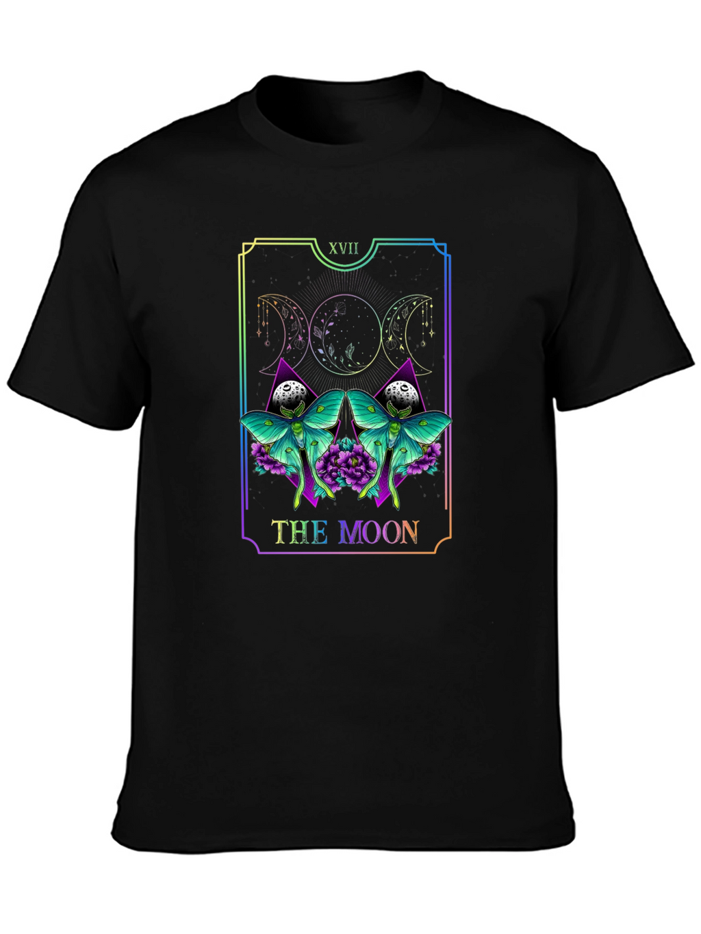 The Moon Tarot Card T-Shirt - Gothic Witchy Tee