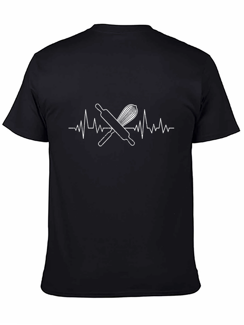 Baking Lifebeat T-Shirt - Rolling Pin & Whisk Design