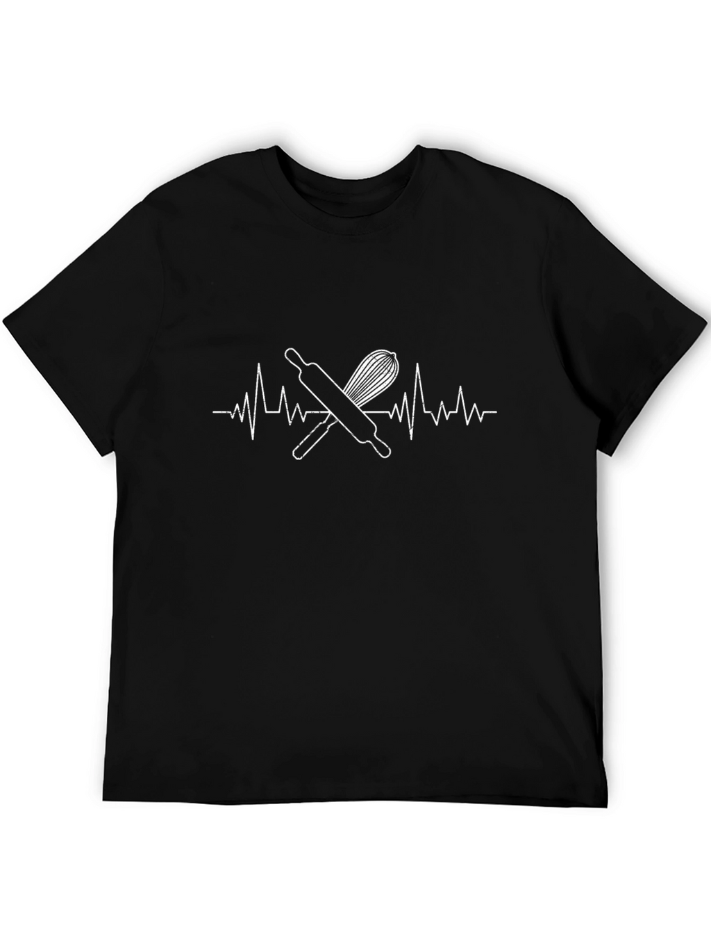 Baking Lifebeat T-Shirt - Rolling Pin & Whisk Design