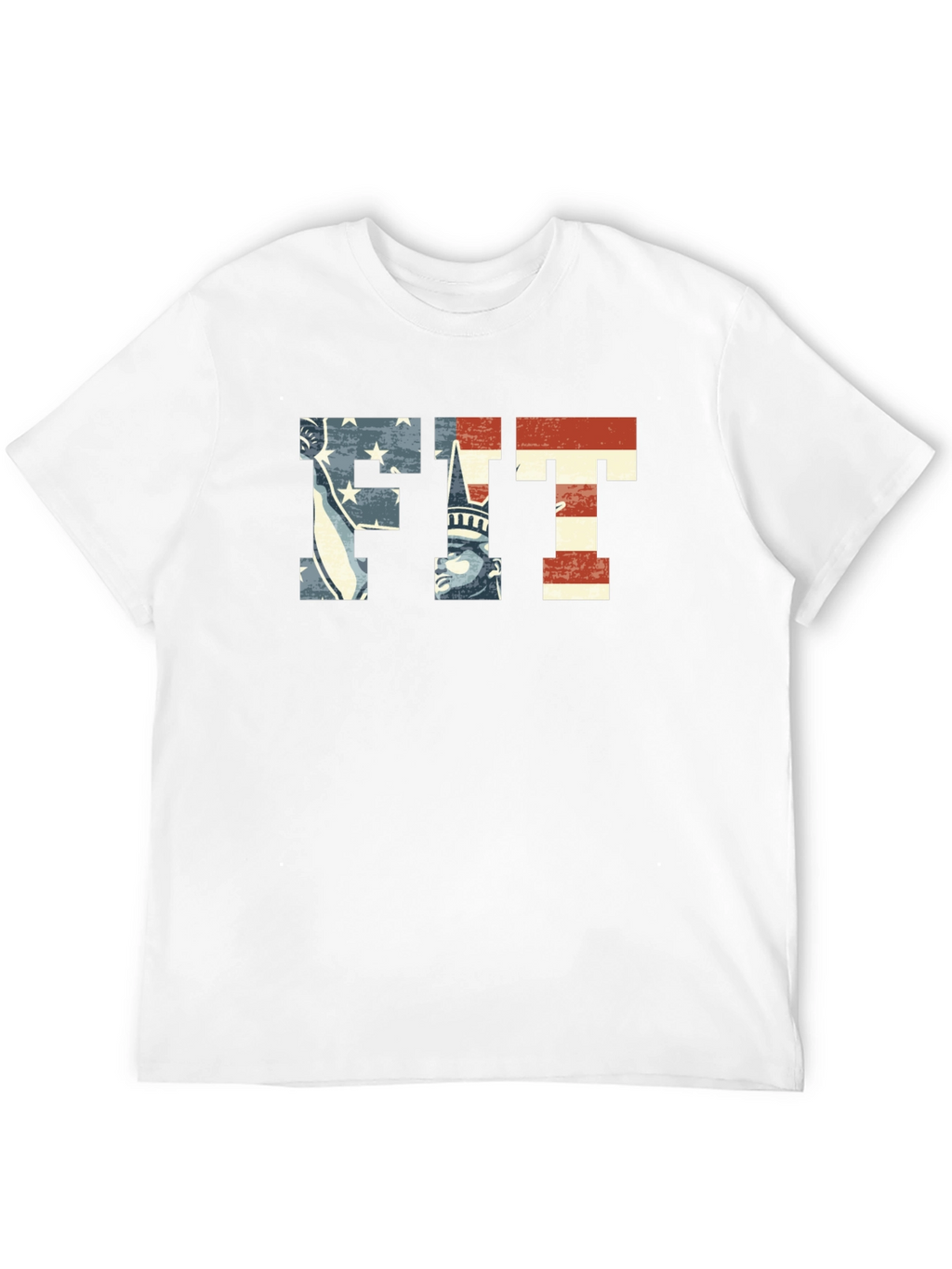 Patriotic FIT Graphic T-Shirt - American Flag Design