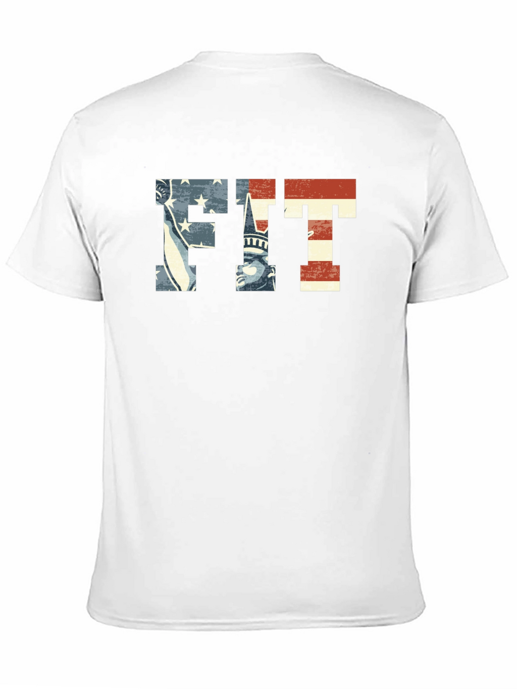 Patriotic FIT Graphic T-Shirt - American Flag Design