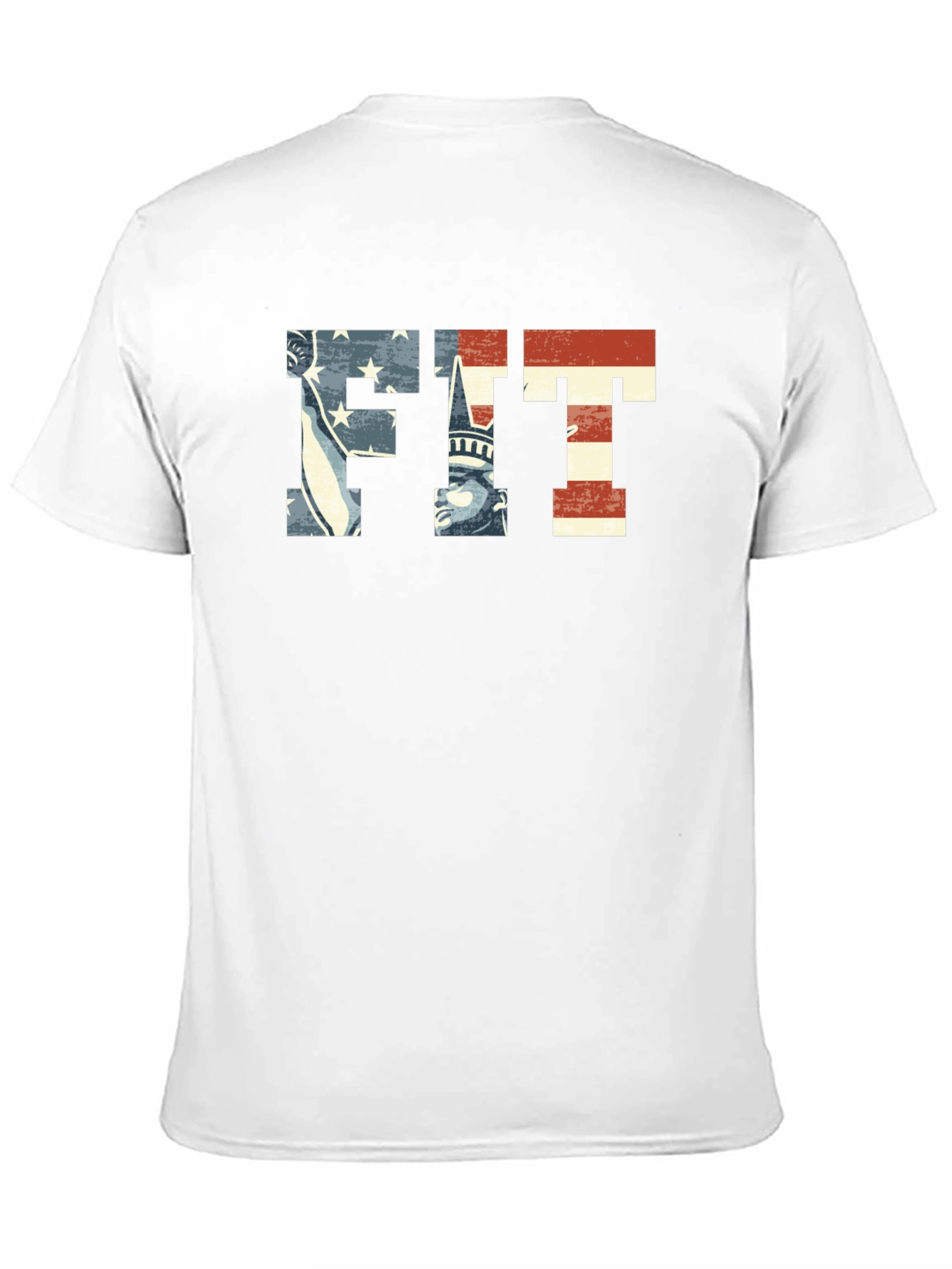 Patriotic FIT Graphic T-Shirt - American Flag Design