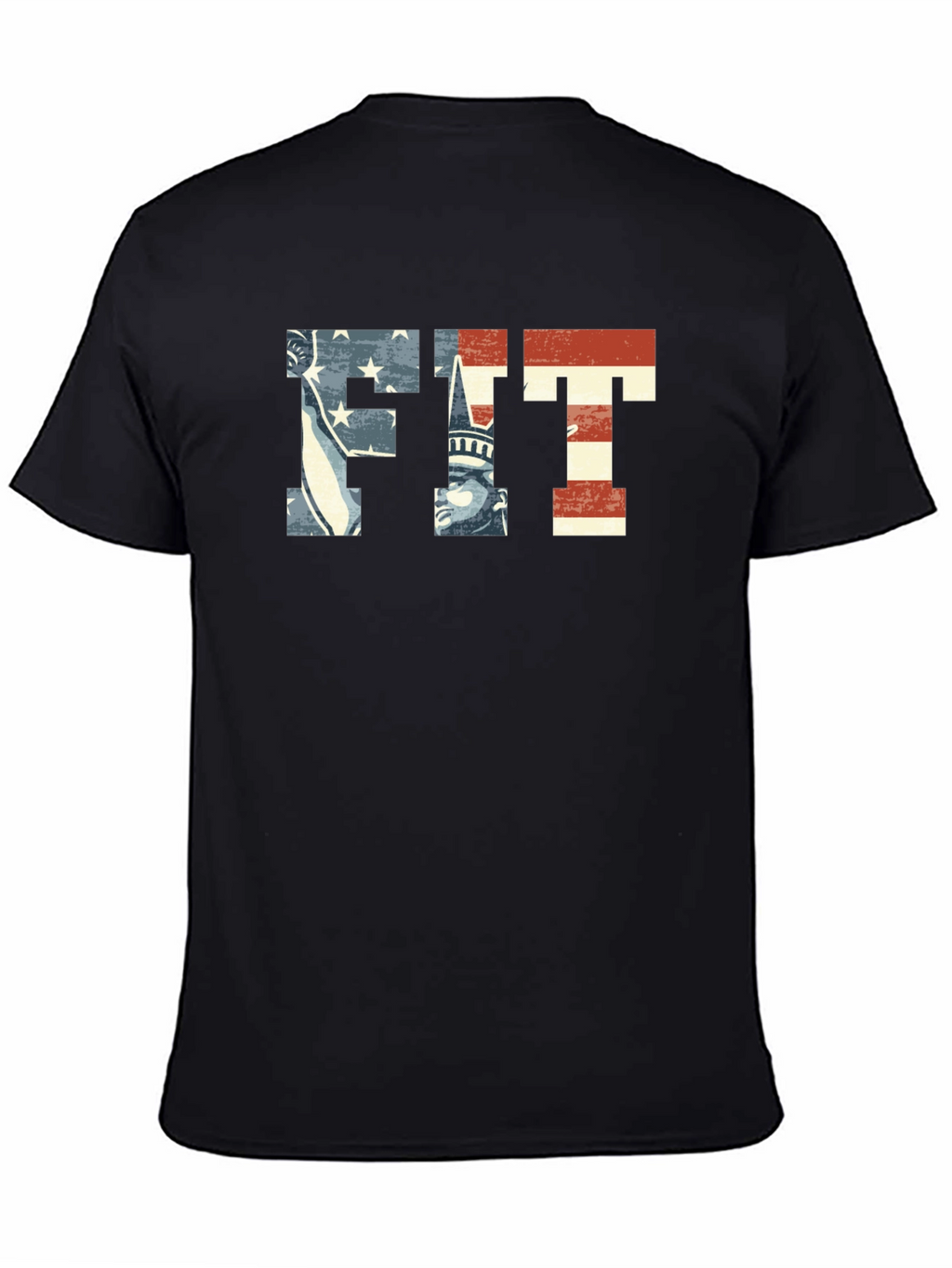 Patriotic FIT Graphic T-Shirt - American Flag Design