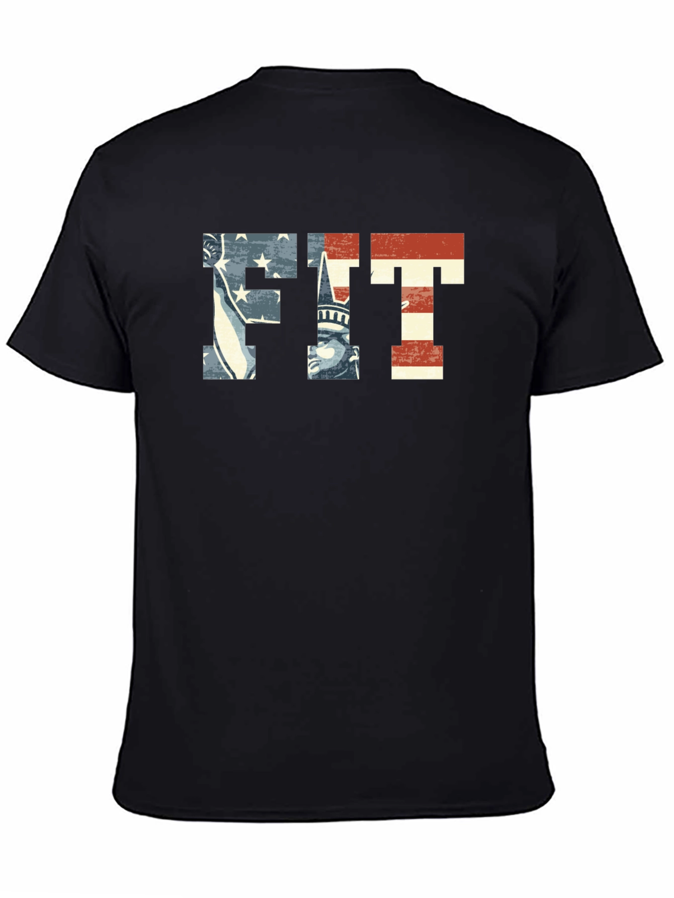 Patriotic FIT Graphic T-Shirt - American Flag Design