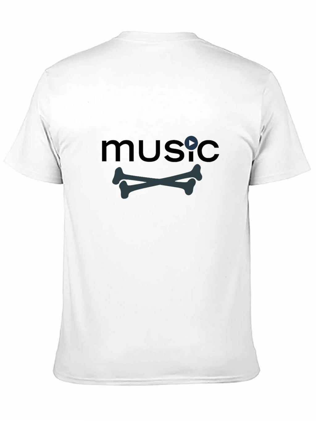 Music Bones Tee - Black Graphic T-Shirt