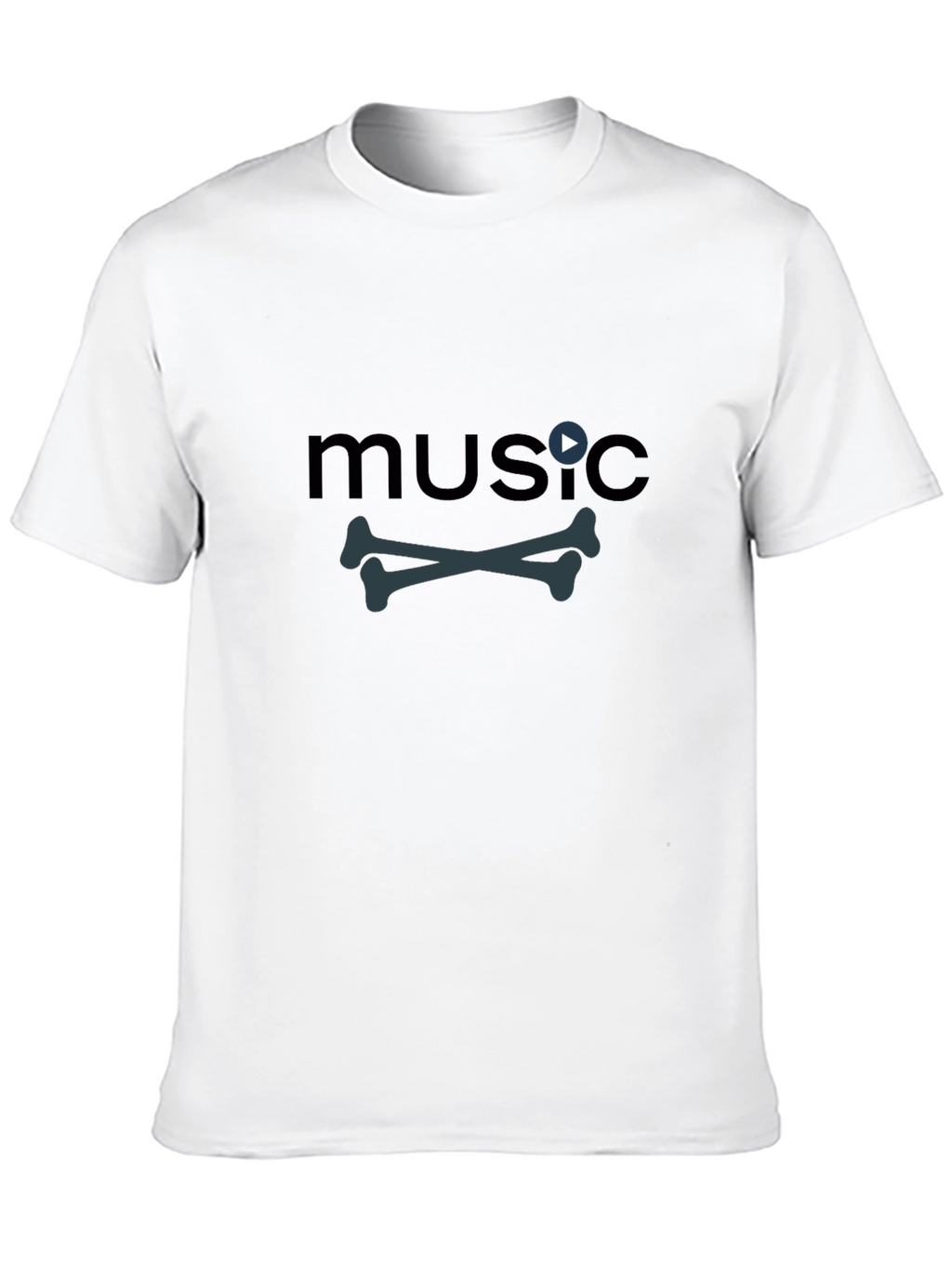 Music Bones Tee - Black Graphic T-Shirt