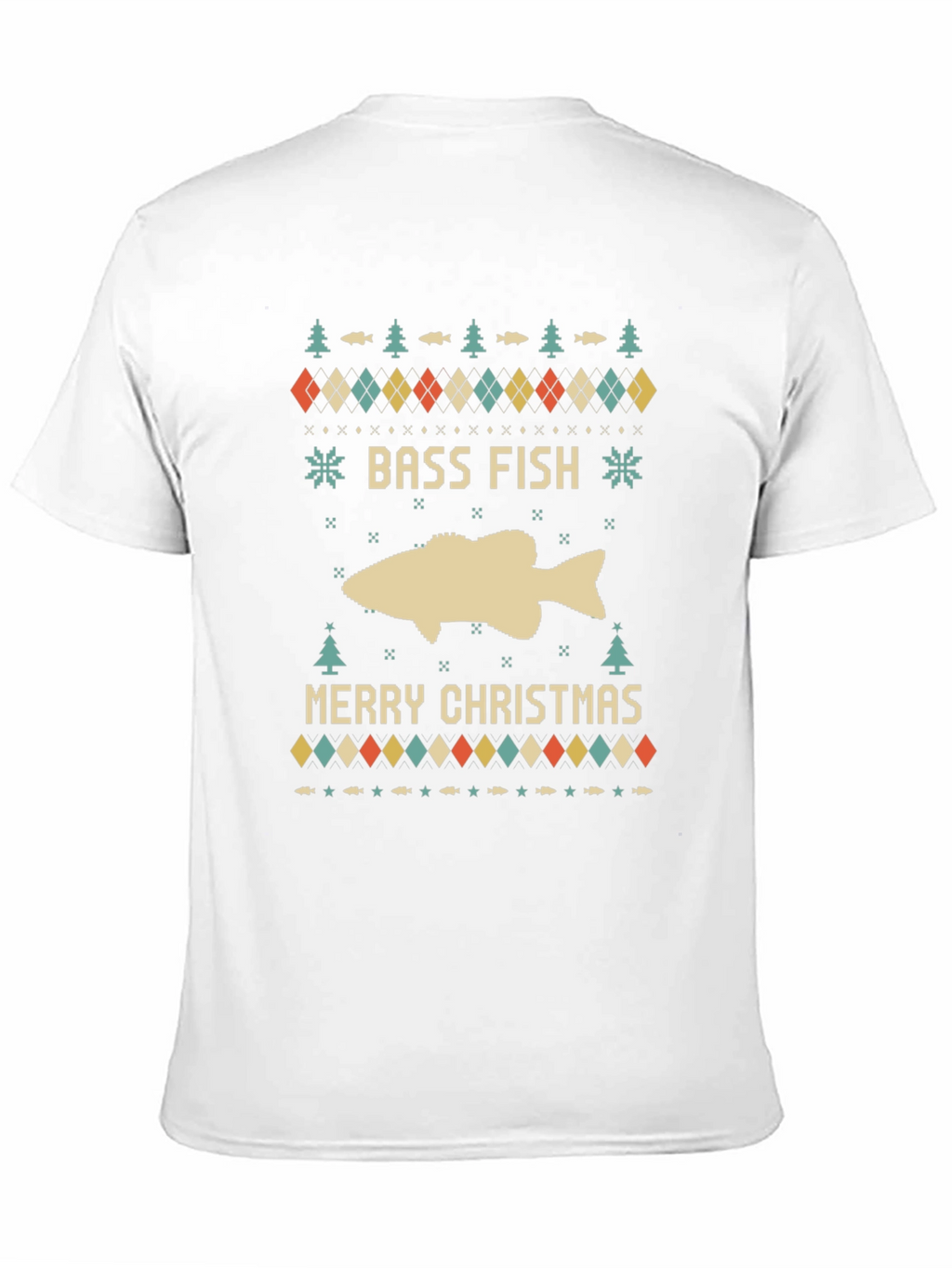Bass Fish Merry Christmas Ugly Sweater T-Shirt