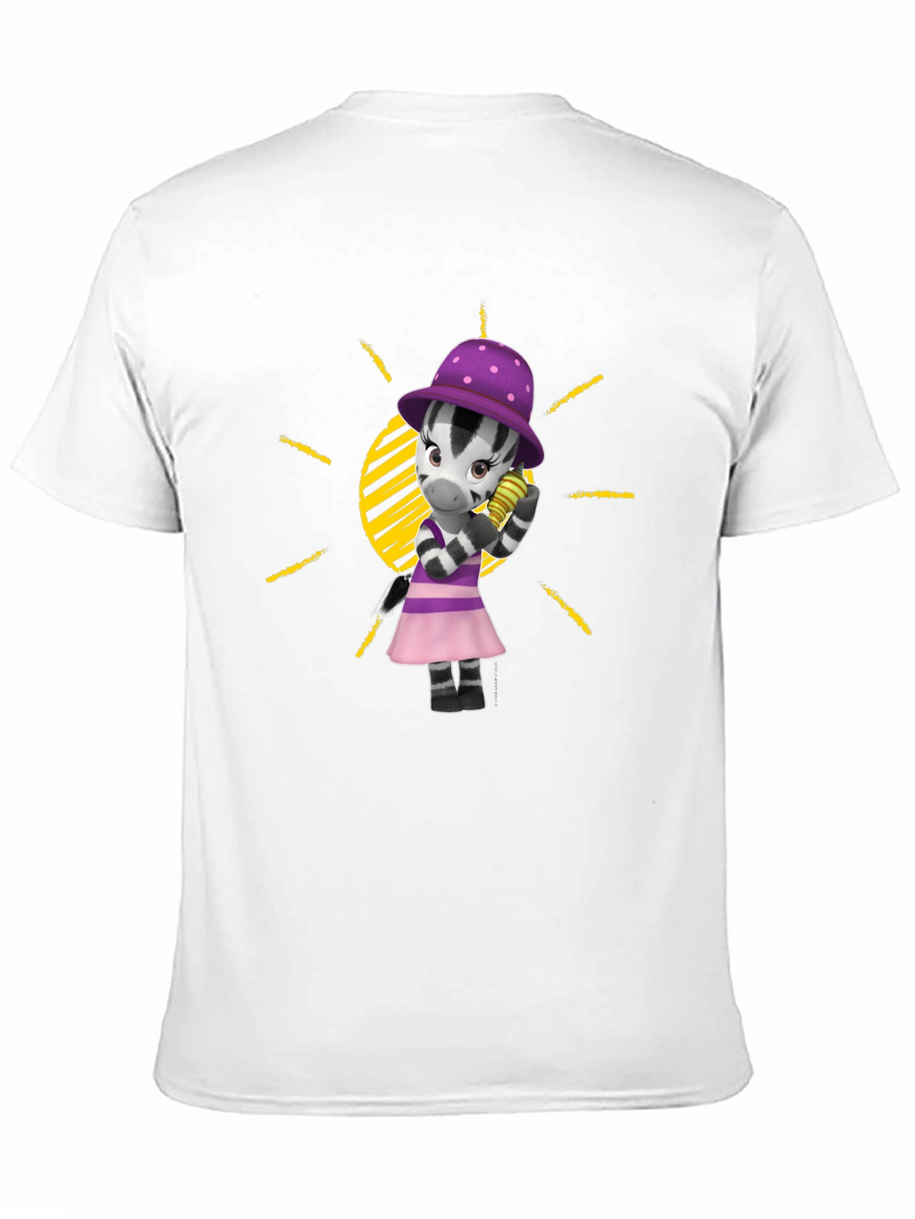 Zebra Cartoon T-Shirt - Fun Fashion Tee