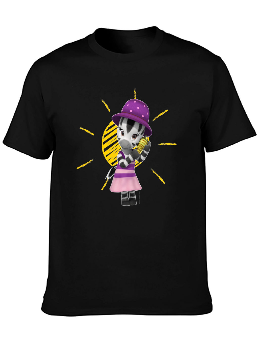 Zebra Cartoon T-Shirt - Fun Fashion Tee