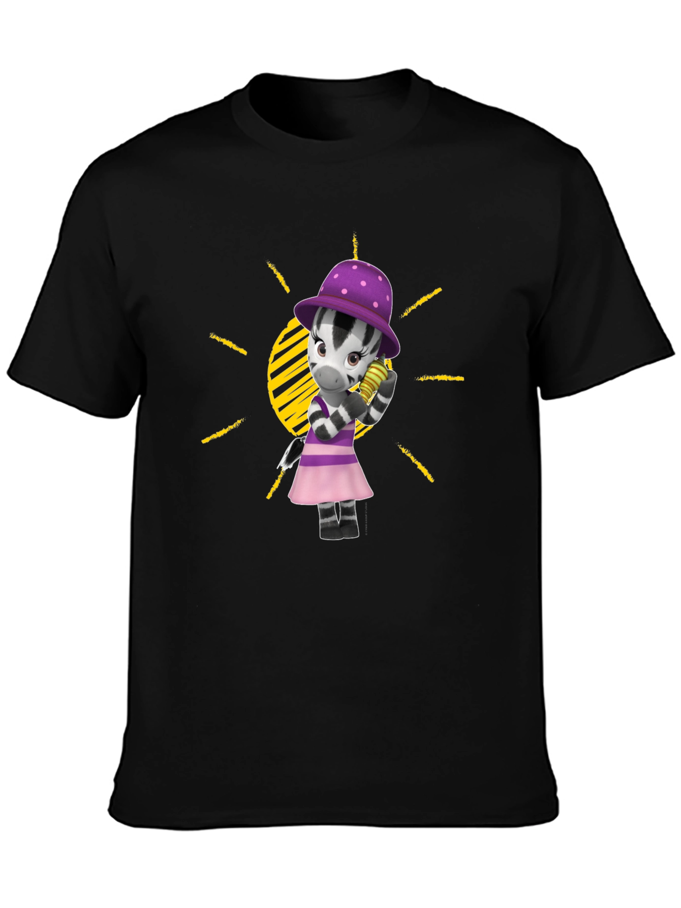 Zebra Cartoon T-Shirt - Fun Fashion Tee