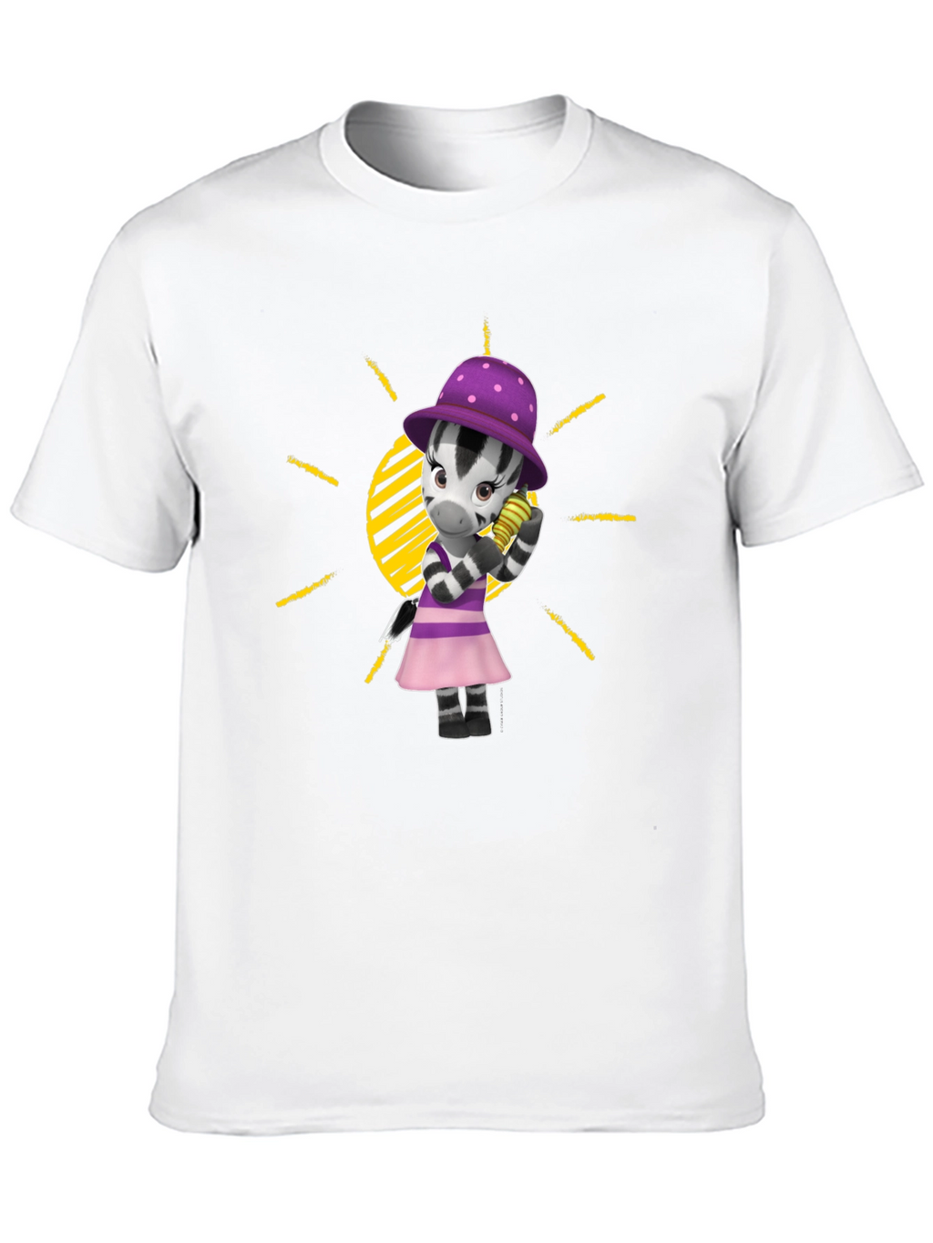 Zebra Cartoon T-Shirt - Fun Fashion Tee