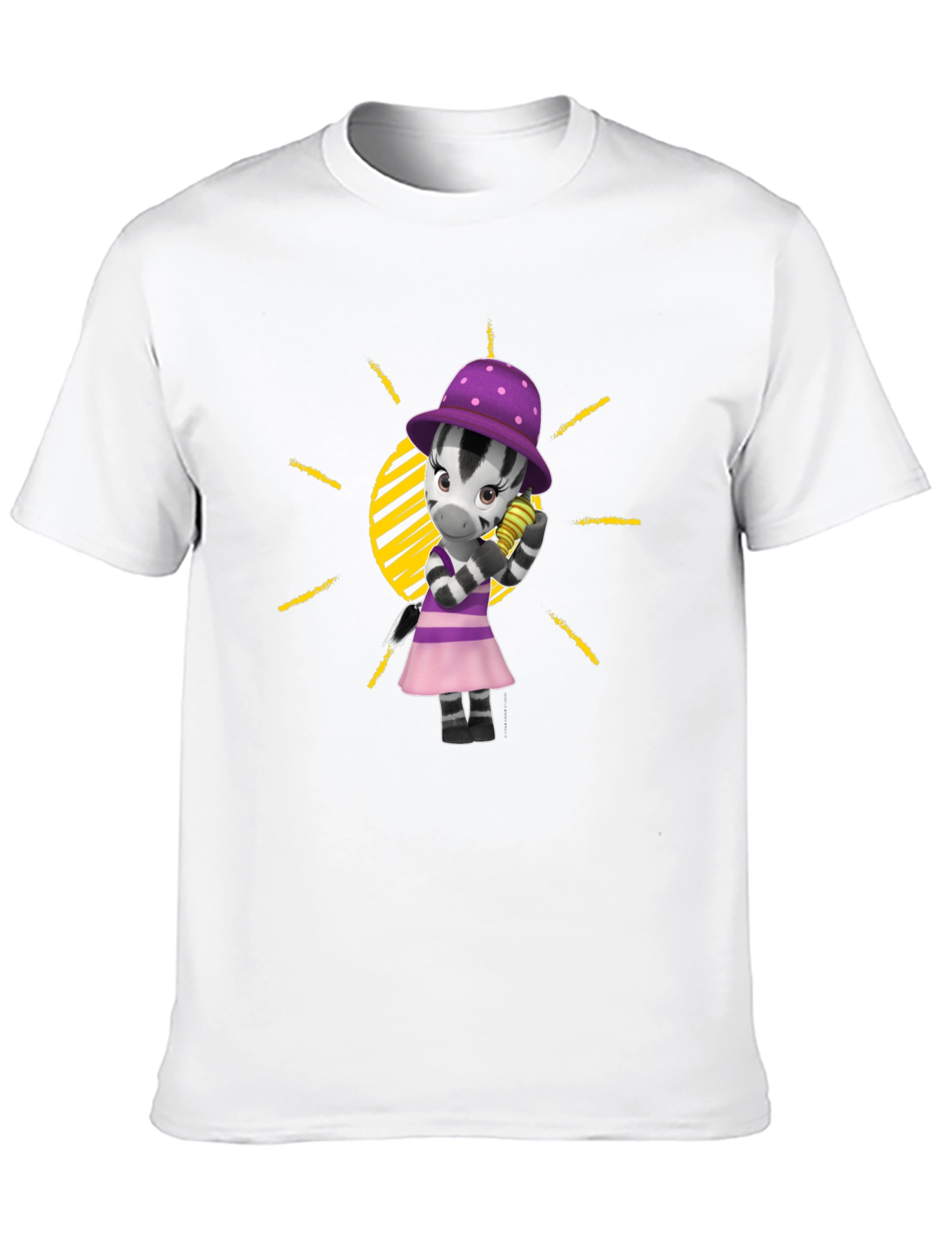 Zebra Cartoon T-Shirt - Fun Fashion Tee