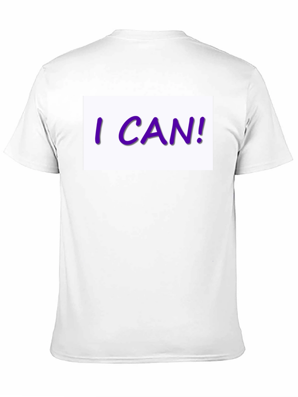 I CAN! Graphic Print Black T-Shirt