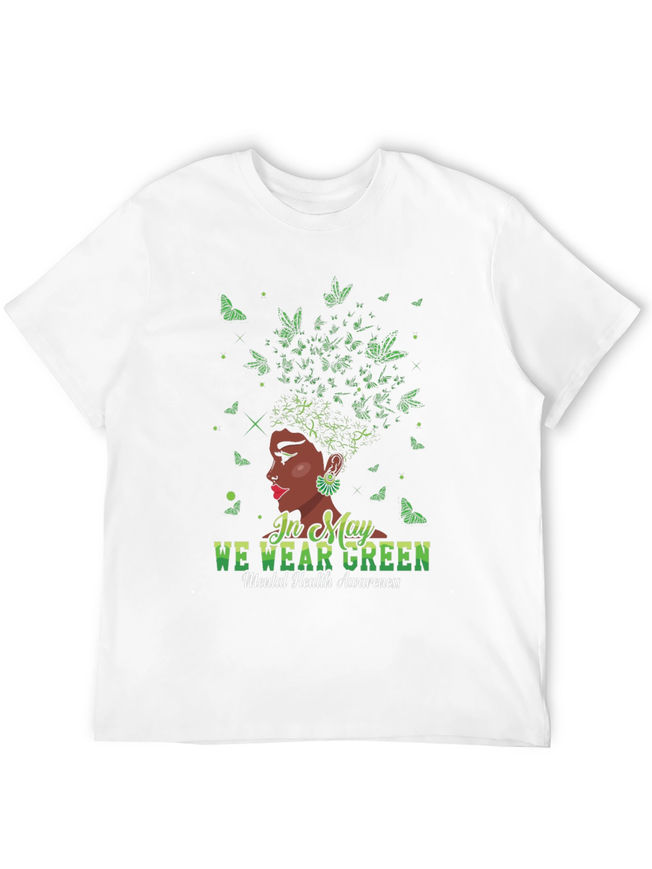 In May We Wear Green Mental Health Awareness T-Shirt