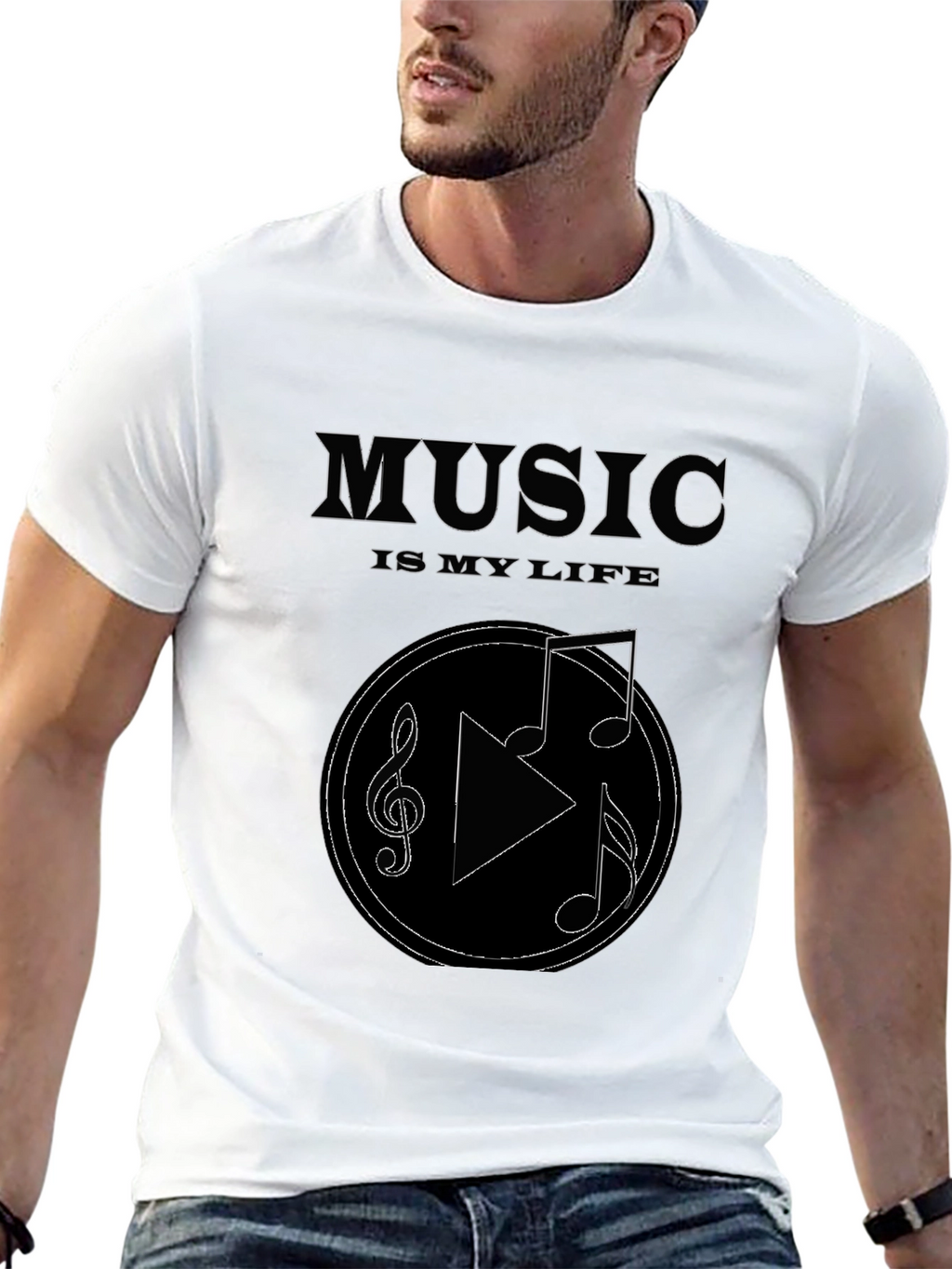 Music Is My Life Graphic T-Shirt